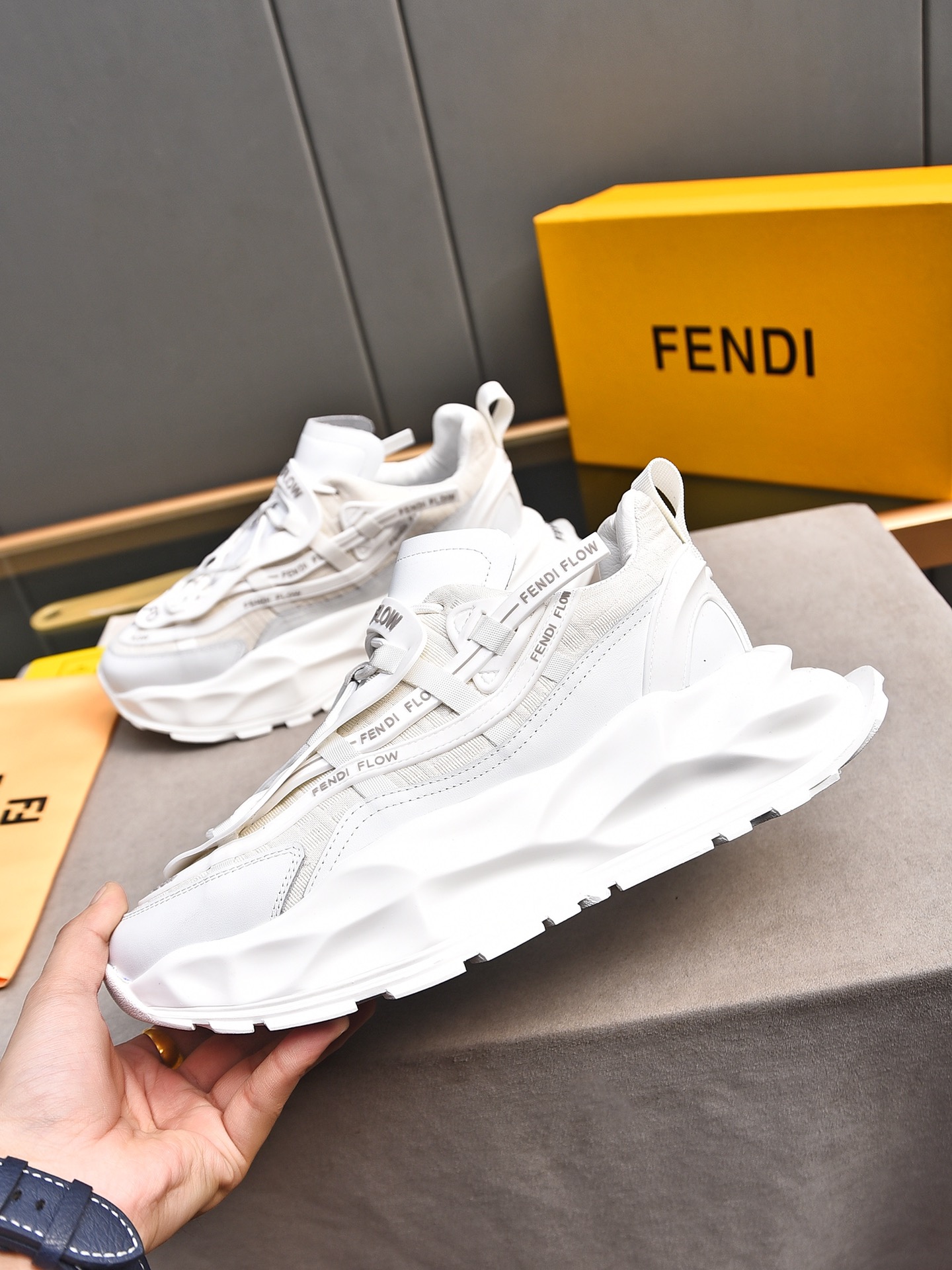 Fendi Style Leather Men's Shoes Lookbook Reference image 2