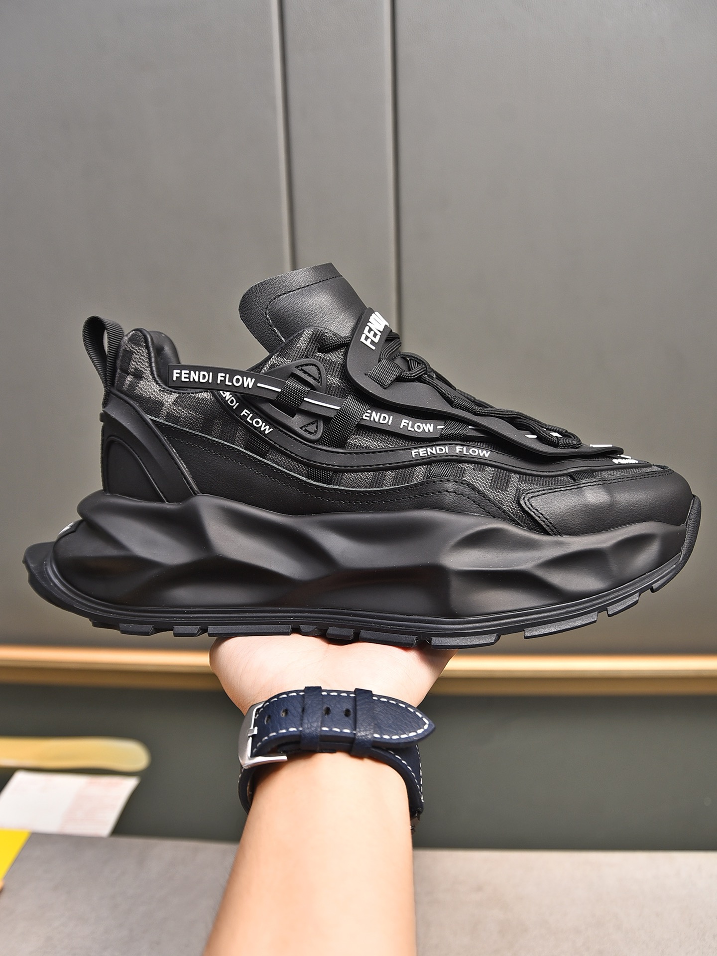 Fendi Style Leather Men's Shoes Lookbook Reference image 1