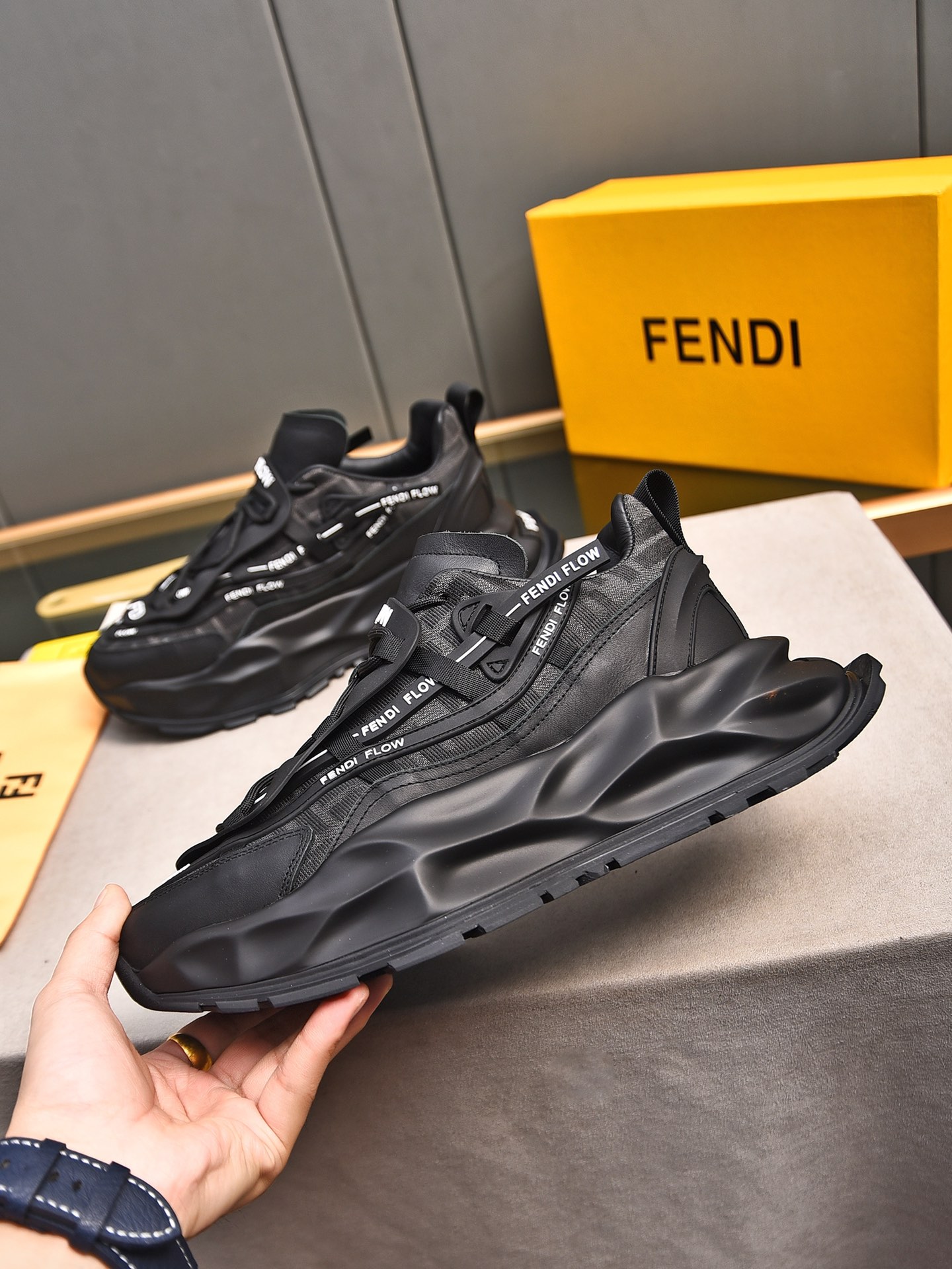 Fendi Style Leather Men's Shoes Lookbook Reference image 2