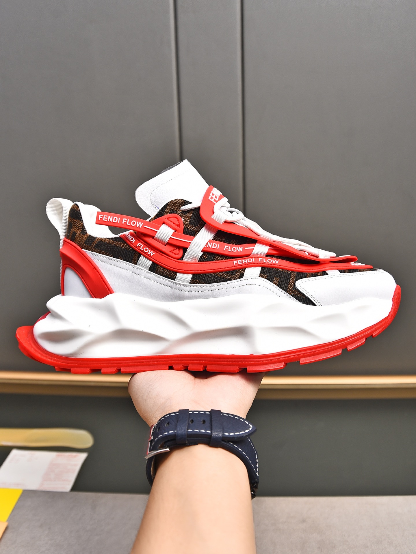 Fendi Style Leather Men's Shoes Lookbook Reference image 1