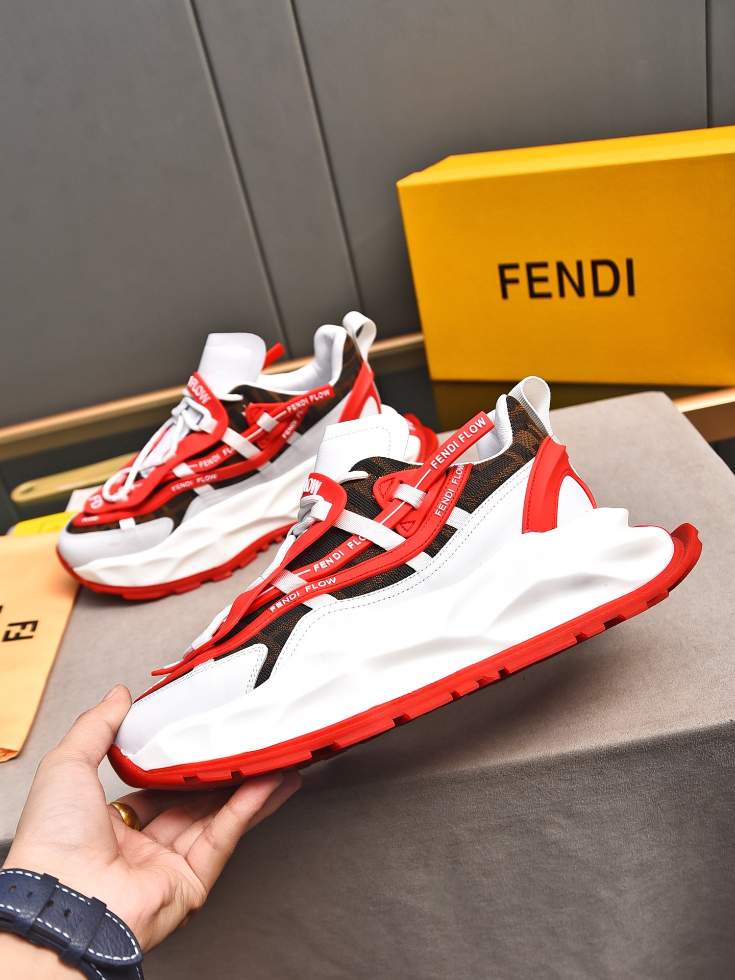 Fendi Style Leather Men's Shoes Lookbook Reference image 2