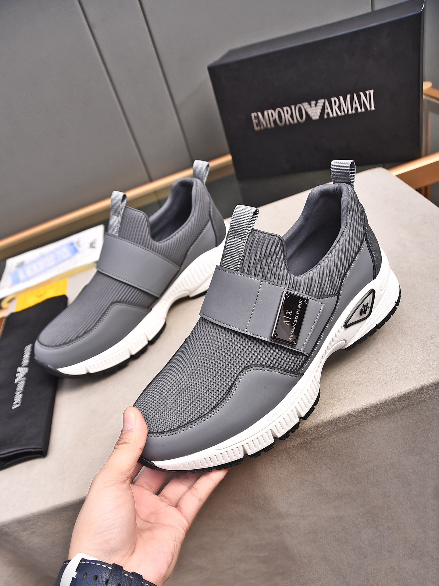 Armani Style Leather Men's Shoes Lookbook Reference image 2