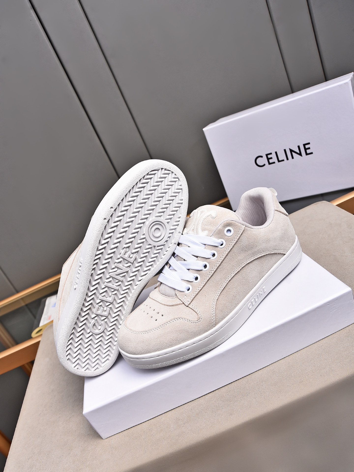 CELINE 2025 Early Spring Fashion Sneakers, Suede Leather Upper, Rubber Sole 4 i1733069872 3782 7