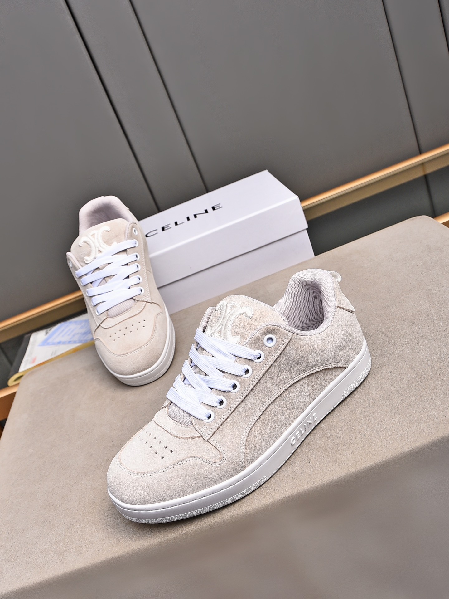 CELINE 2025 Early Spring Fashion Sneakers, Suede Leather Upper, Rubber Sole 8 i1733069872 4528 4