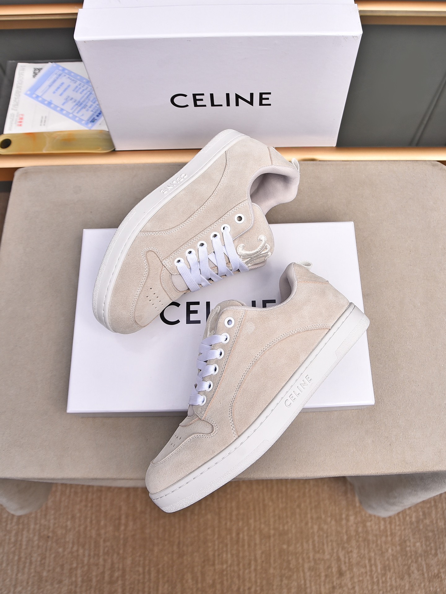 CELINE 2025 Early Spring Fashion Sneakers, Suede Leather Upper, Rubber Sole 9 i1733069872 5683 6