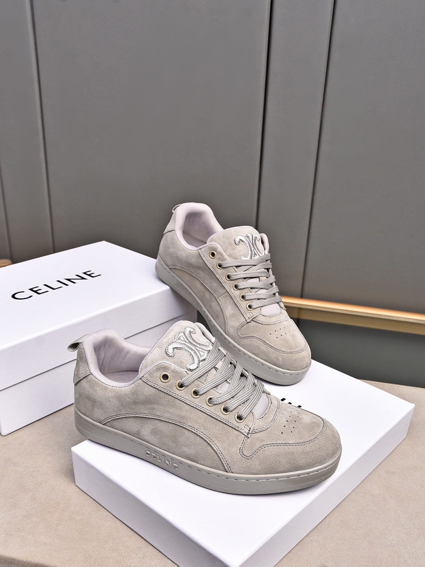 CELINE 2025 Early Spring Casual Shoes, Suede Leather, Rubber Sole, Size 38-44 5 i1733069888 6663 7