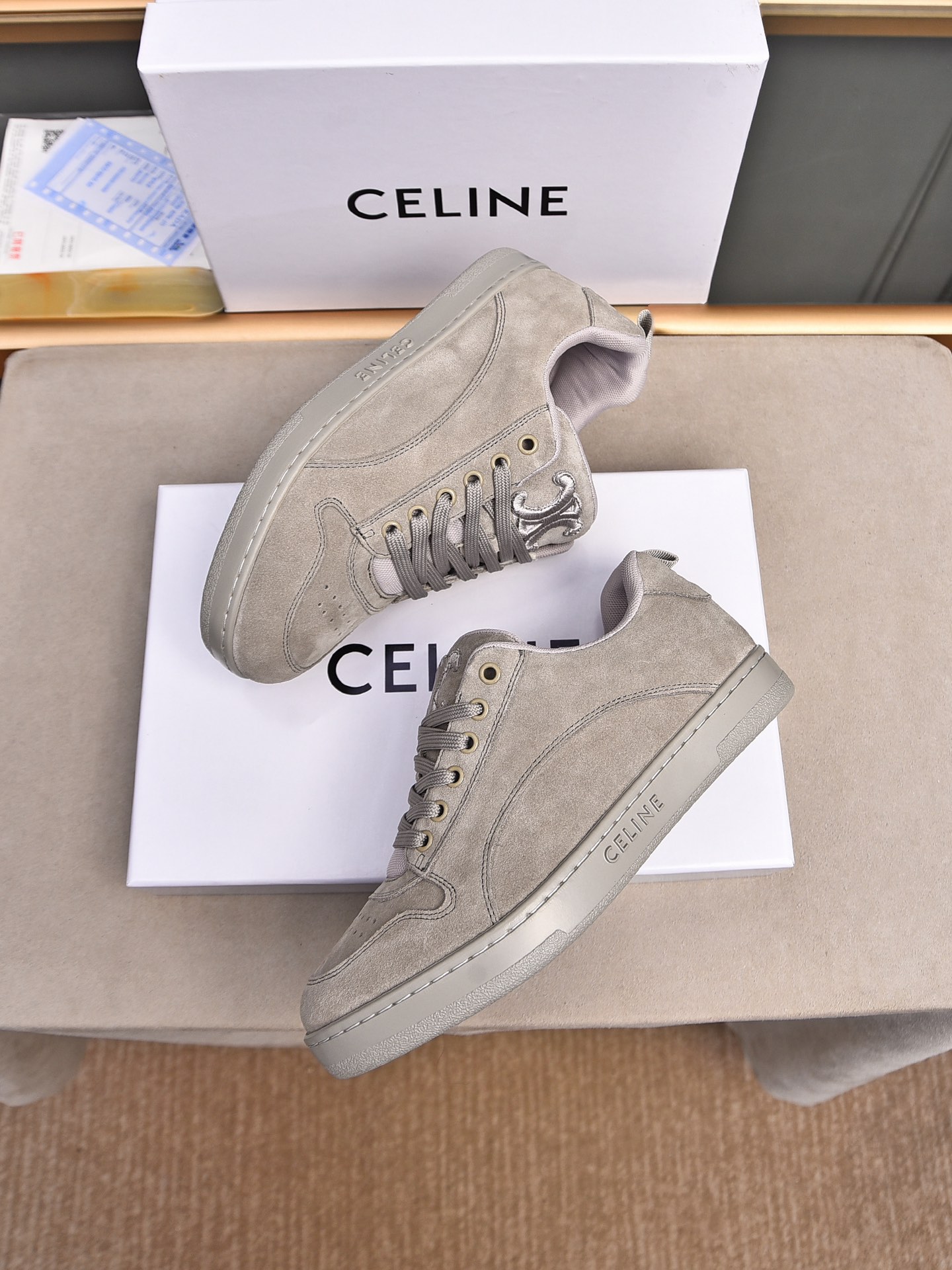 CELINE 2025 Early Spring Casual Shoes, Suede Leather, Rubber Sole, Size 38-44 8 i1733069888 8183 3