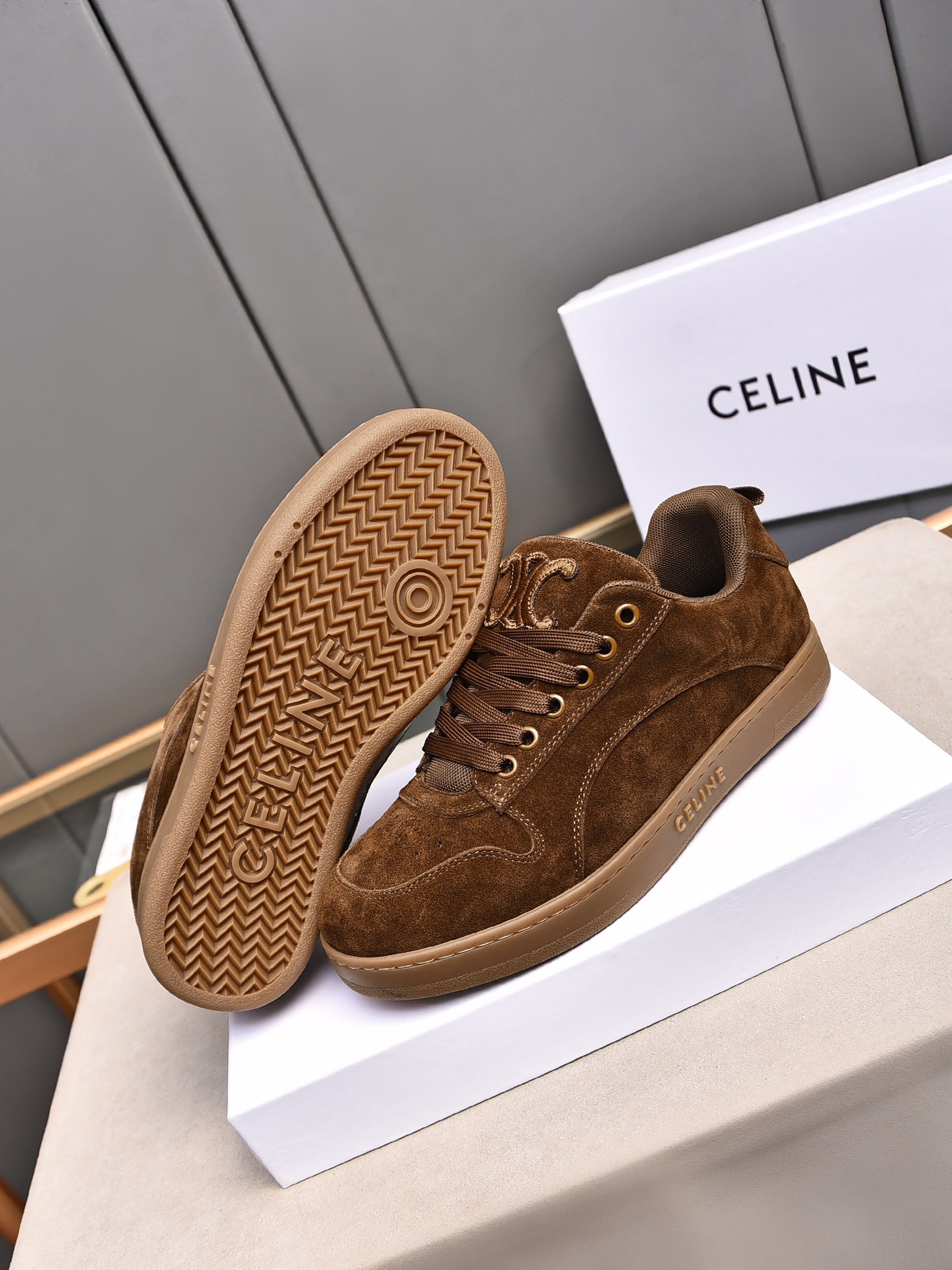 CELINE 2025 Pre-Spring Men's Suede Casual Shoes - Stylish & Comfortable 4 i1733069900 1090 7