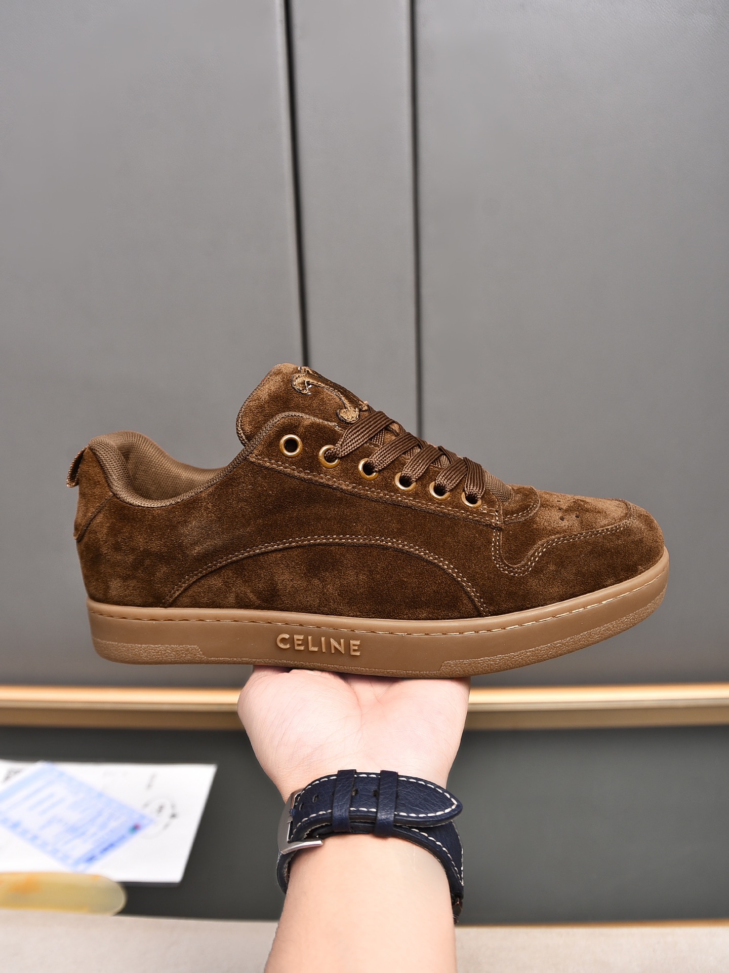 CELINE 2025 Pre-Spring Men's Suede Casual Shoes - Stylish & Comfortable 1 CELINE 2025 Pre-Spring Men's Suede Casual Shoes - Stylish & Comfortable