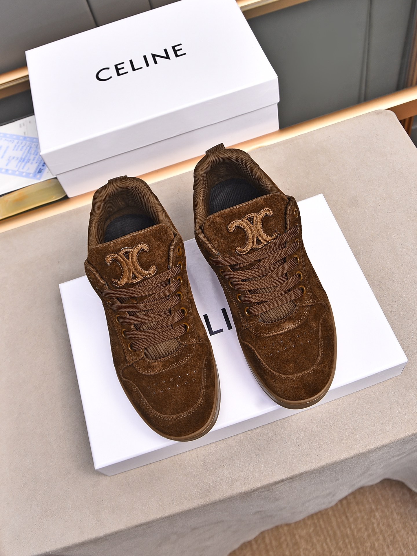 CELINE 2025 Pre-Spring Men's Suede Casual Shoes - Stylish & Comfortable 10 i1733069900 7157 2