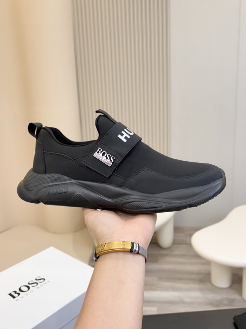 Hugo Boss Men's Leather Slip-On Sneaker Casual Comfort Walking Shoes 1 Hugo Boss Men's Leather Slip-On Sneaker Casual Comfort Walking Shoes
