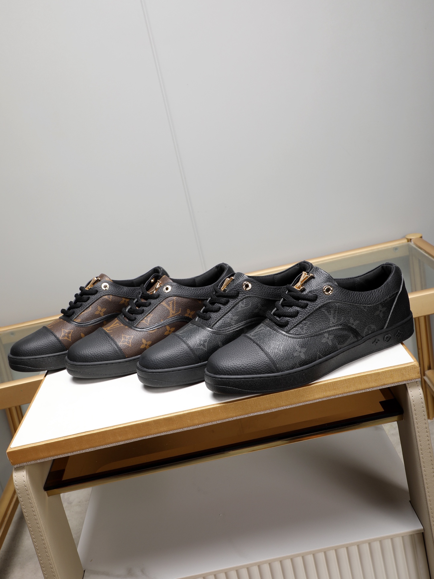 Louis Vuitton Monogram Leather Sneakers - Black, Sizes 38-44 10 i1741683433054 5866 0 8