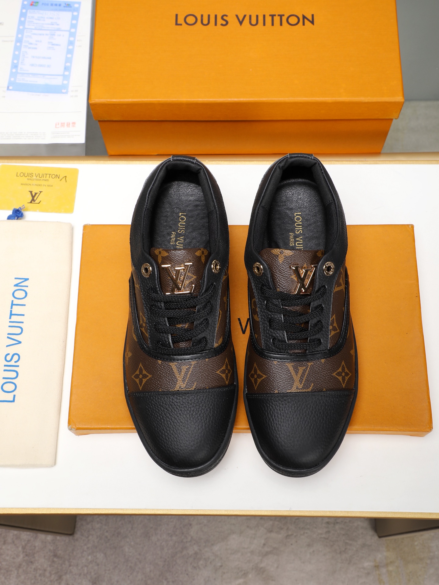 Louis Vuitton Brown Monogram Leather Casual Shoes Sneakers Size 38-44 10 i1741683455417 7384 0 8