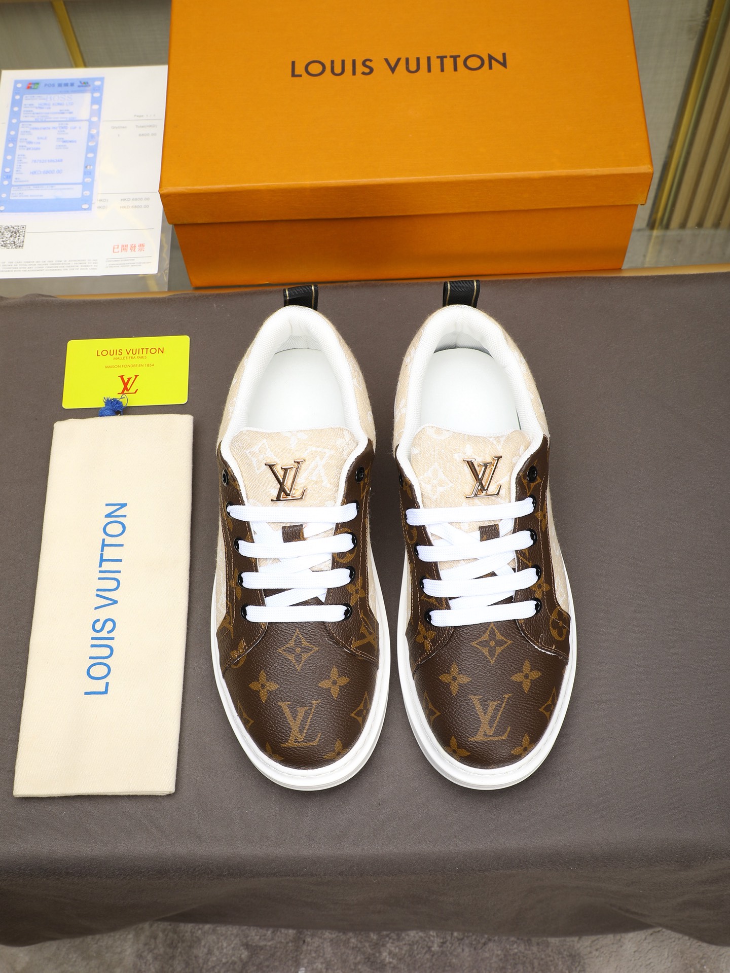 Louis Vuitton Men's Monogram Embossed Leather Sneakers - Sizes 38-44 8 i1741684606357 4387 0 6