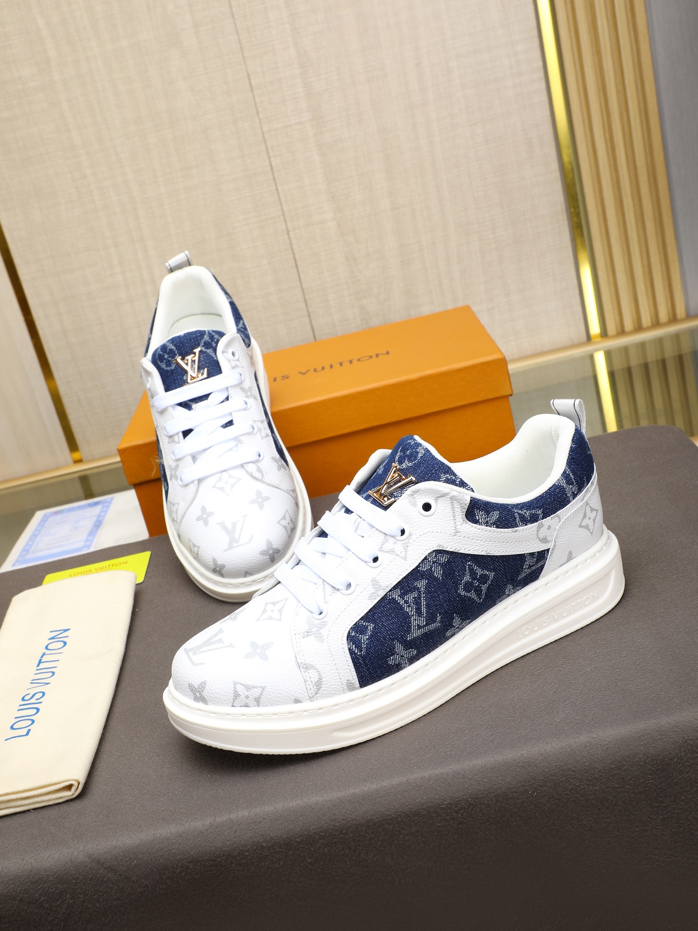 Louis Vuitton Men's Leather Monogram Sneakers - Stylish & Comfortable 9 i1741684623574 2974 0 7