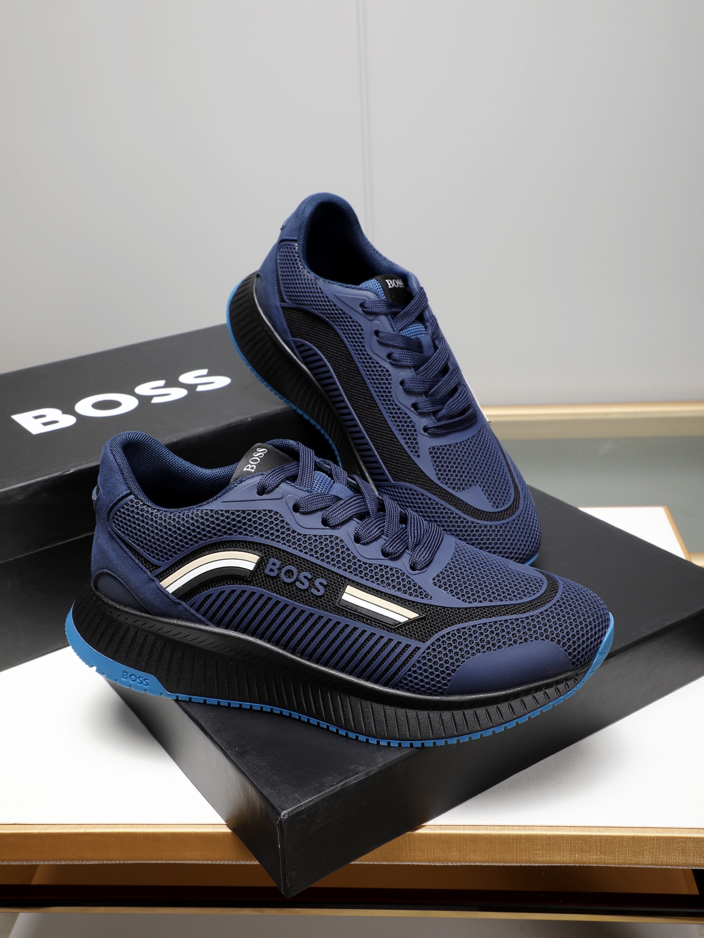 BOSS Men's Stylish Lightweight Mesh Running Shoes - Comfortable and Trendy 5 i1741853421392 4841 0 3