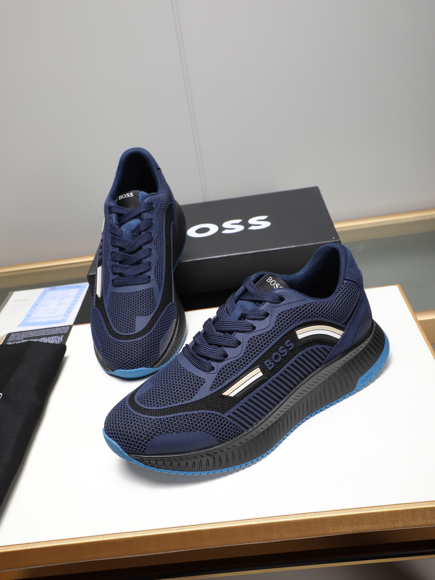 BOSS Men's Stylish Lightweight Mesh Running Shoes - Comfortable and Trendy 10 i1741853421414 4653 0 8