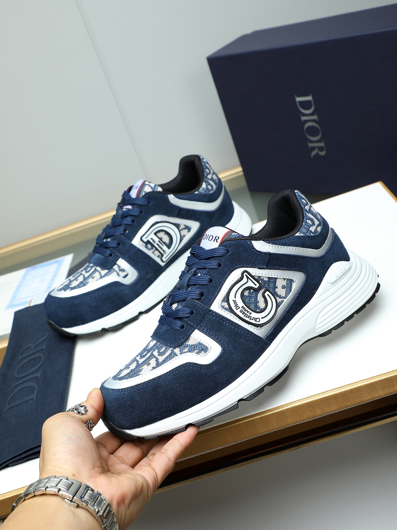 Christian Dior Chrono Sneakers Blue Casual Sports Running Shoes 3 i1741855368008 5161 0 1