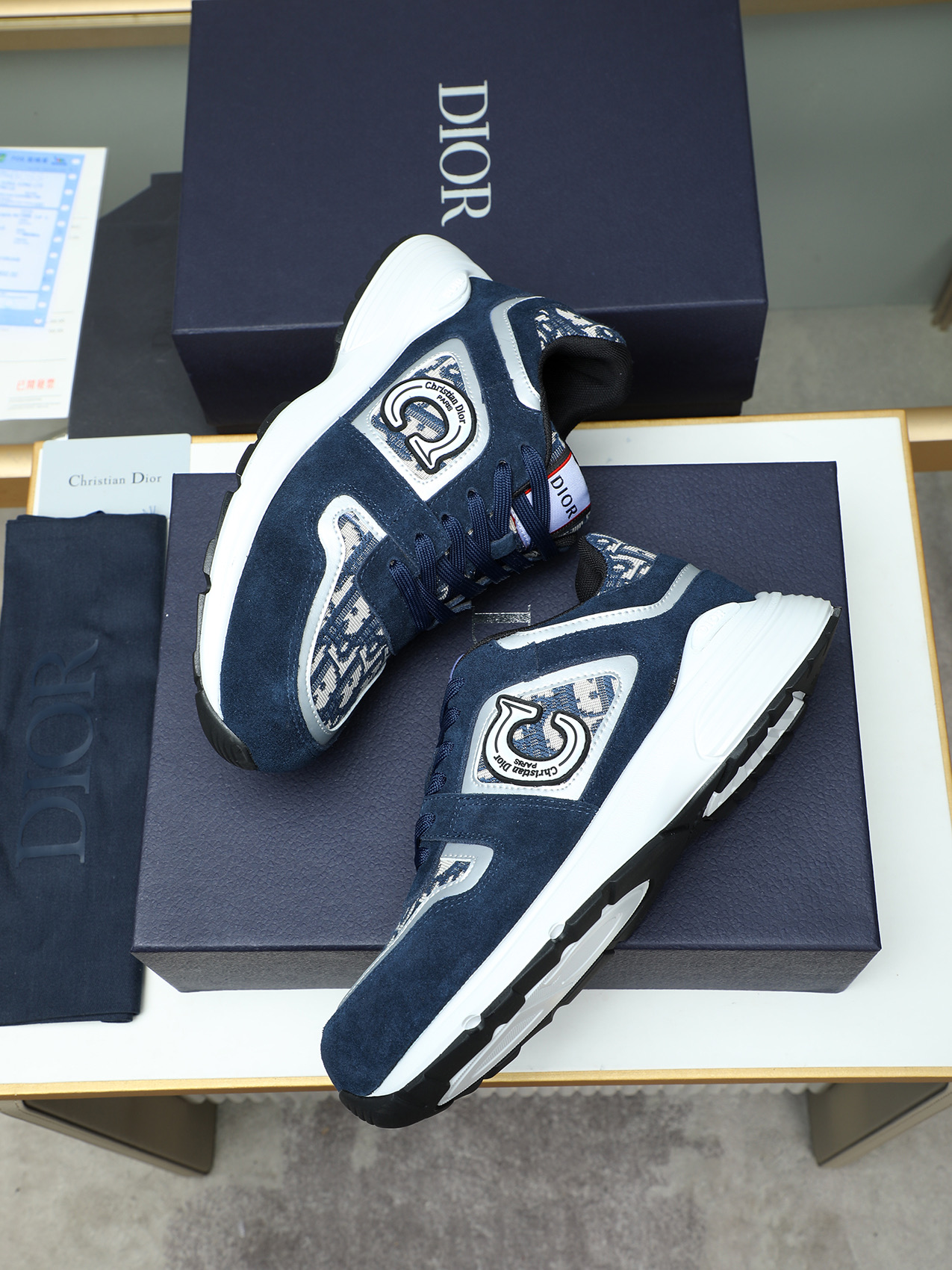 Christian Dior Chrono Sneakers Blue Casual Sports Running Shoes 8 i1741855369069 7862 0 6