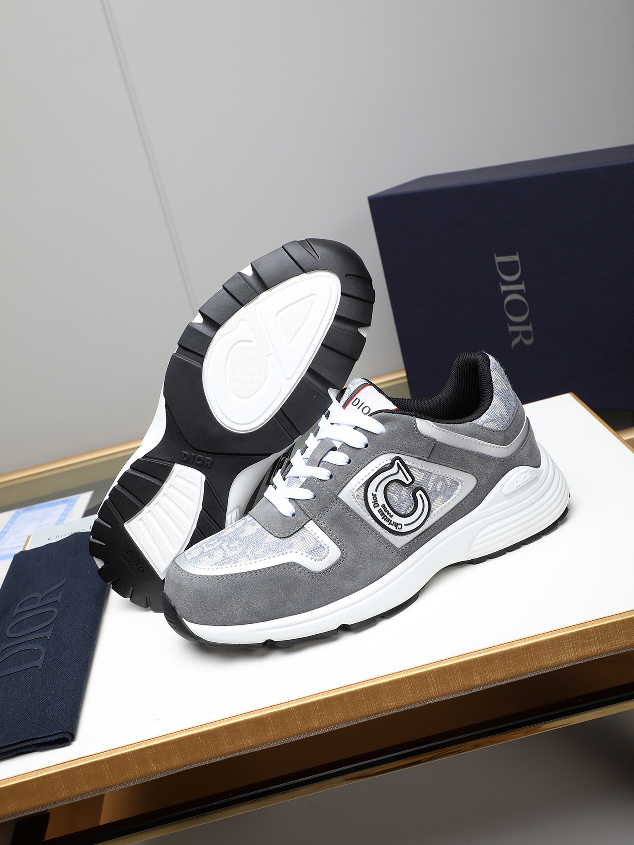 Christian Dior Chrono Grey Casual Sneakers Size 38-44 4 i1741855470053 7861 0 2