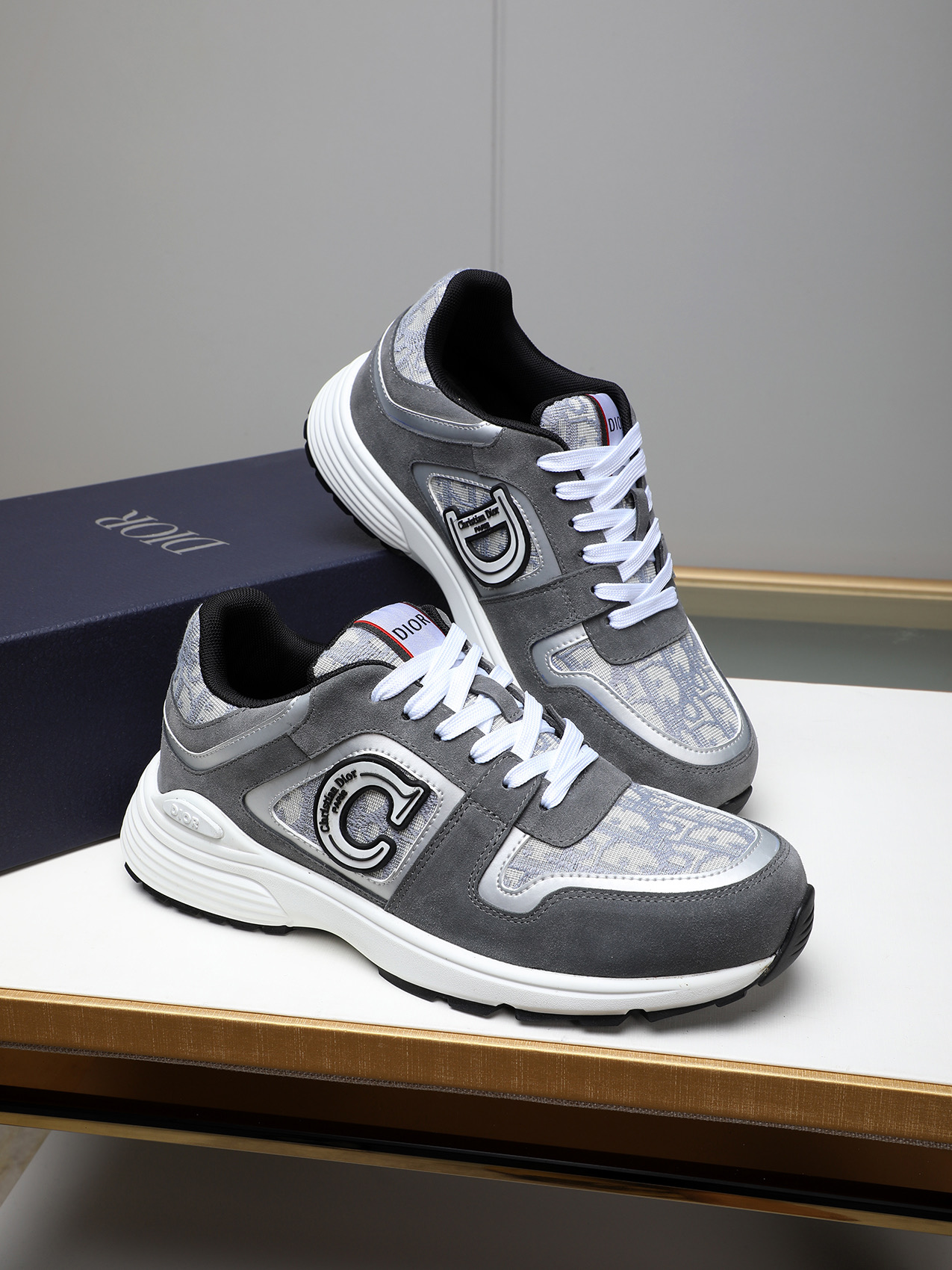 Christian Dior Chrono Grey Casual Sneakers Size 38-44 5 i1741855470883 2168 0 3