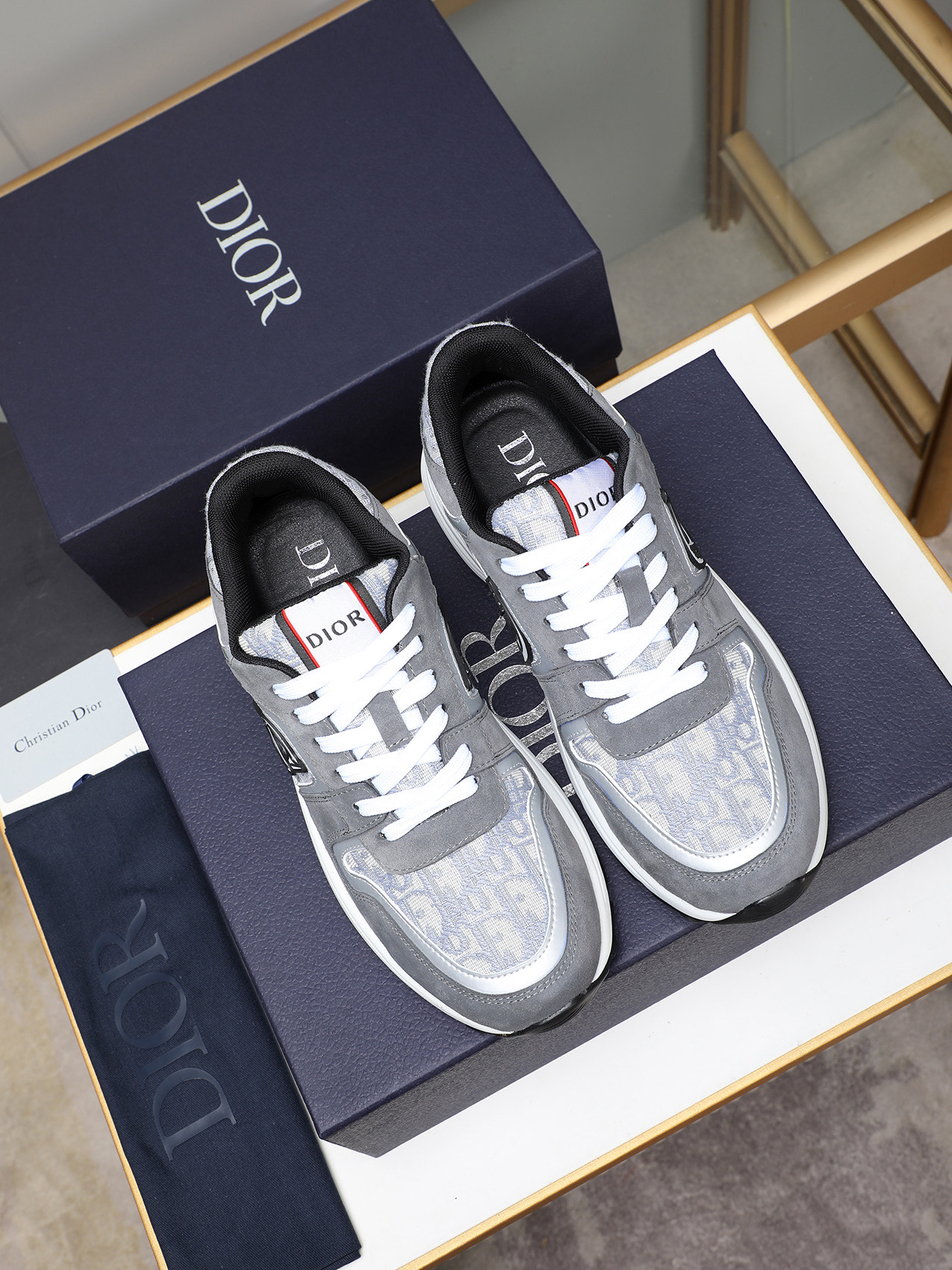 Christian Dior Chrono Grey Casual Sneakers Size 38-44 9 i1741855471043 8518 0 7