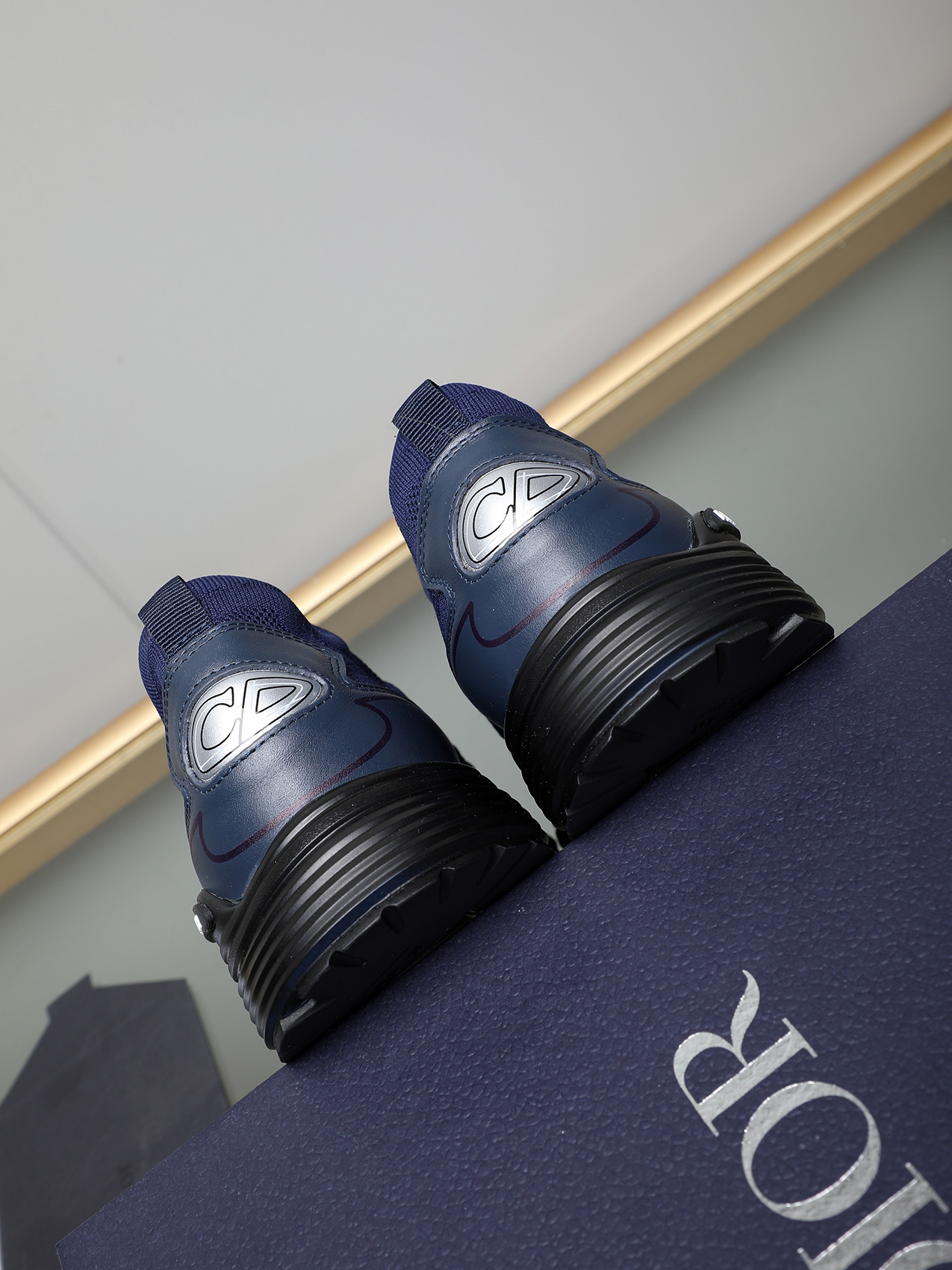 Dior Chrono Navy Blue Knit Sneakers, Casual Running Shoes, Size 38-44 6 i1741855976726 3936 0 4