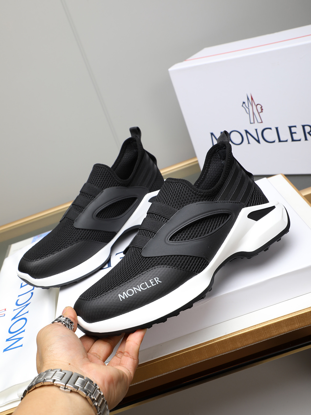 Moncler Men's Outdoor Slip-On Sneakers - Comfortable and Fashionable 3 i1741856502698 340 0 1