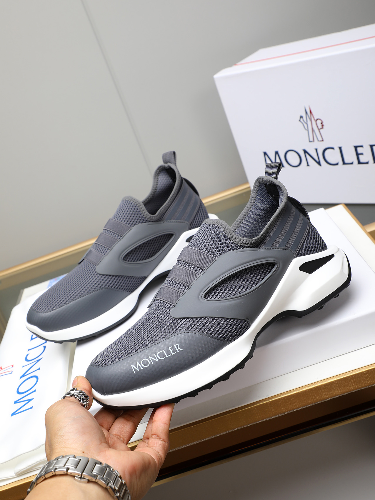 Moncler Men's Outdoor Slip-On Sneakers - Comfortable & Anti-Slip 3 i1741856528701 2663 0 1