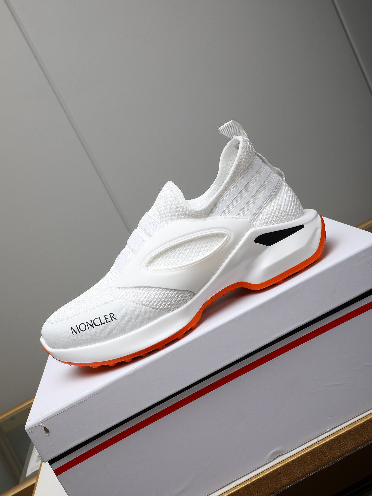 Moncler Men's White Outdoor Slip-On Sneakers - Breathable, Comfortable 6 i1741856616860 6621 0 4