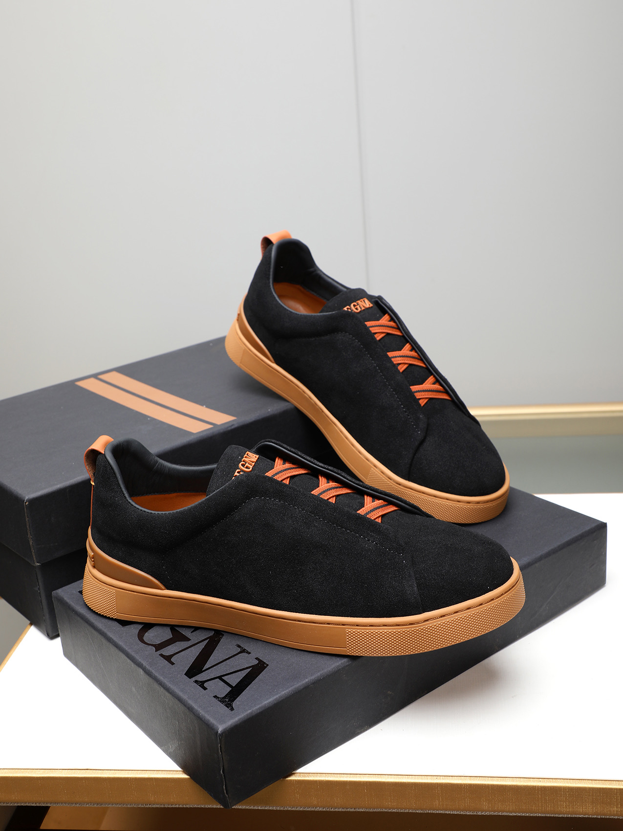 Zegna Men's Suede Slip-On Sneakers - Luxurious Comfort, Classic Style 5 i1742028819532 47 0 3