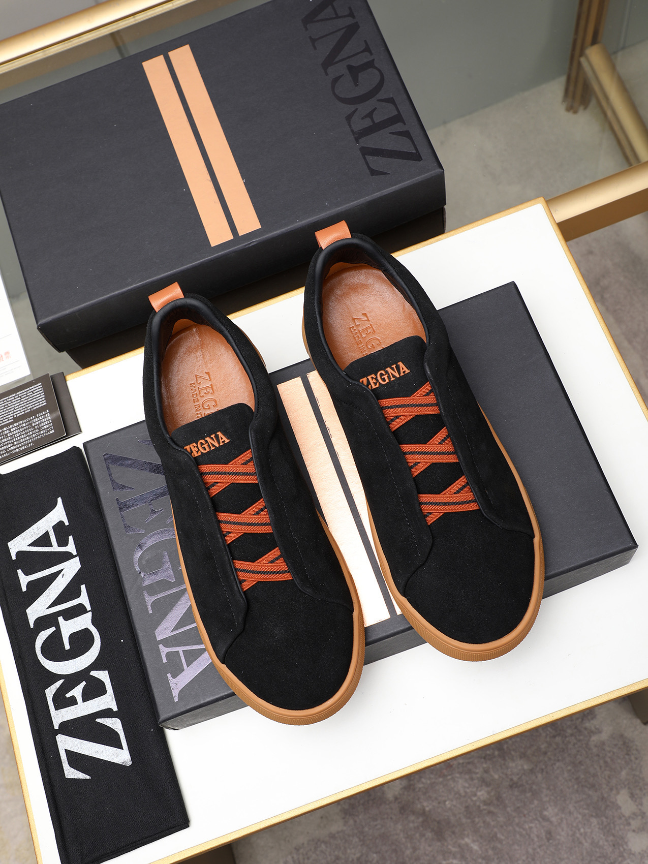 Zegna Men's Suede Slip-On Sneakers - Luxurious Comfort, Classic Style 9 i1742028819654 4745 0 7