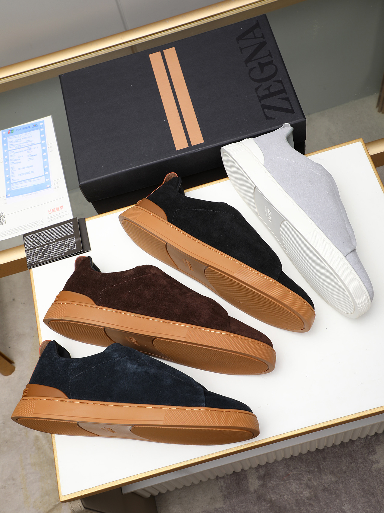 Zegna Men's Suede Slip-On Sneakers - Luxurious Comfort, Classic Style 10 i1742028820119 8996 0 8