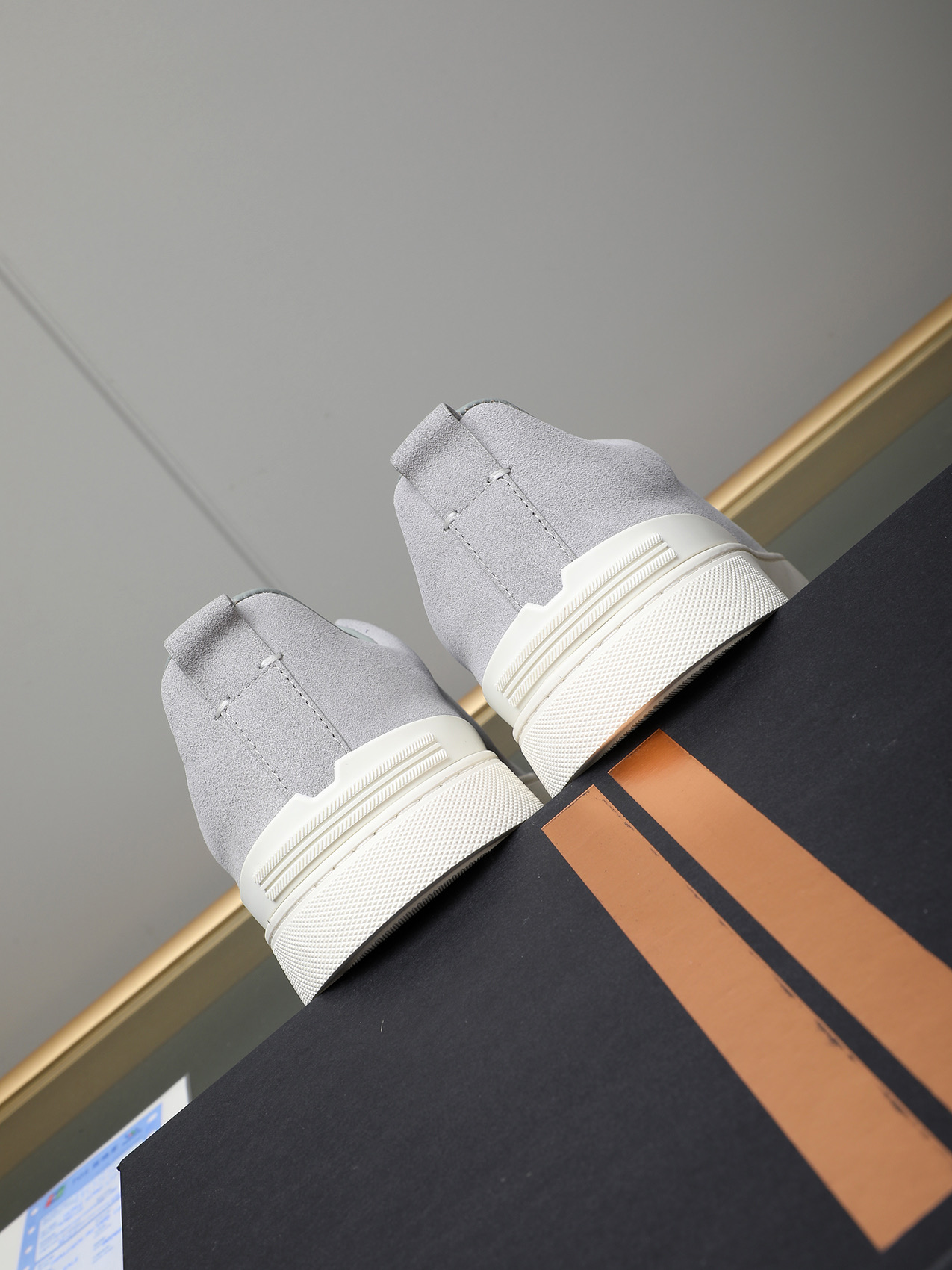 Zegna Men's Light Grey Suede Slip-On Sneakers, Sizes 38-44 6 i1742028850445 5844 0 4