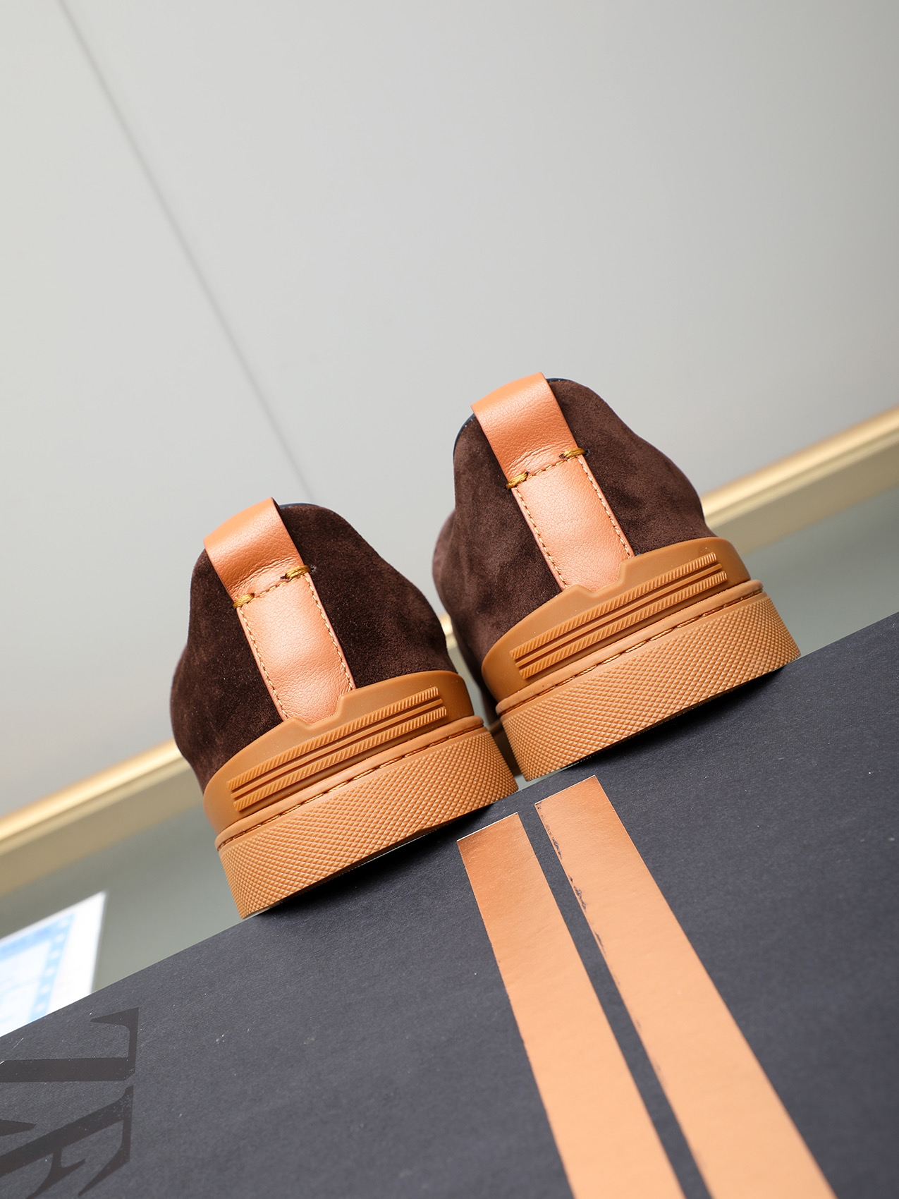 Zegna Men's Brown Suede Slip-On Sneakers, Sizes 38-44, Comfortable and Stylish 6 i1742028871372 4333 0 4