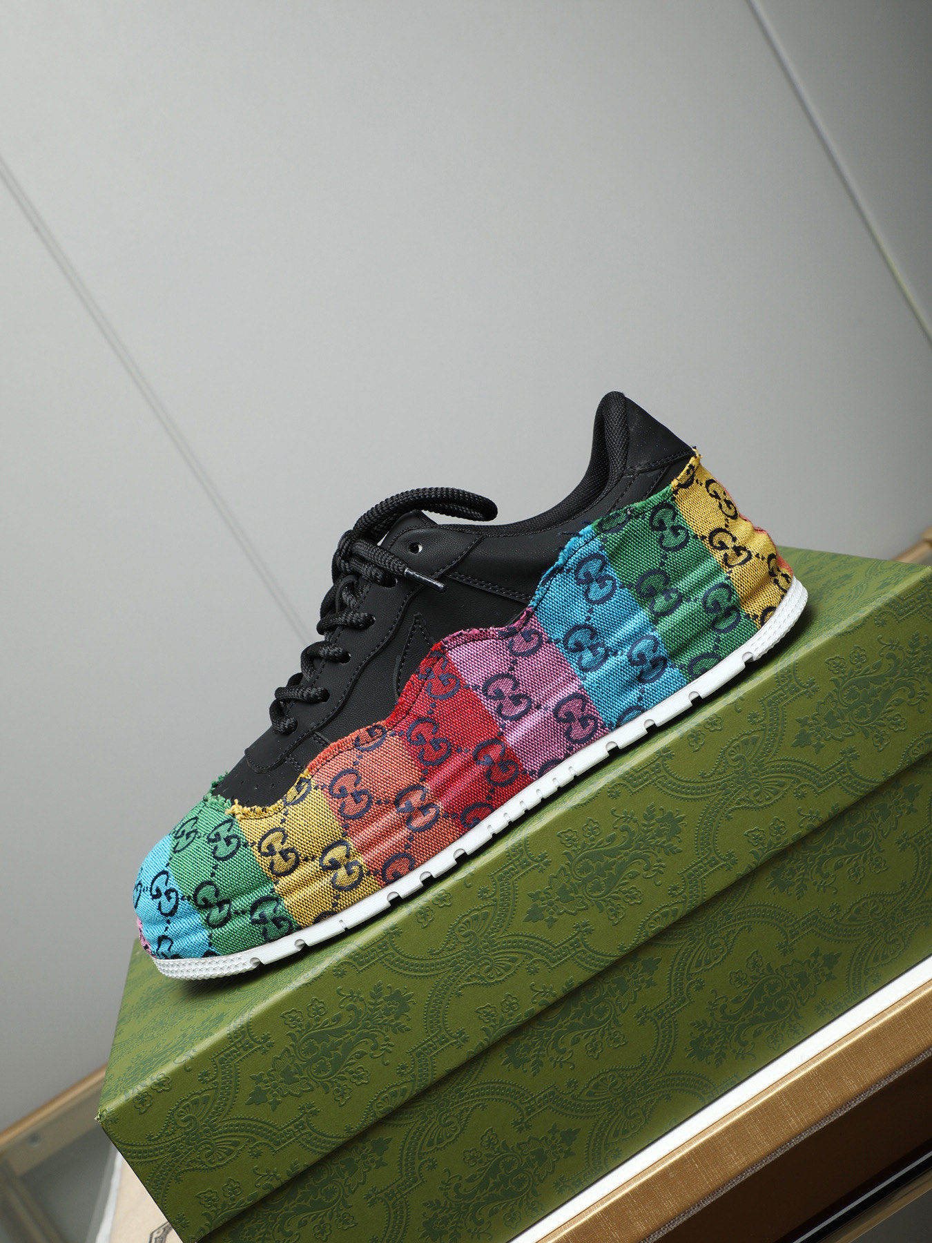 Gucci Rainbow Monogram Sneakers - Leather Upper, Comfortable Fit (Sizes 38-44) 6 i1742634136722 8486 0 4
