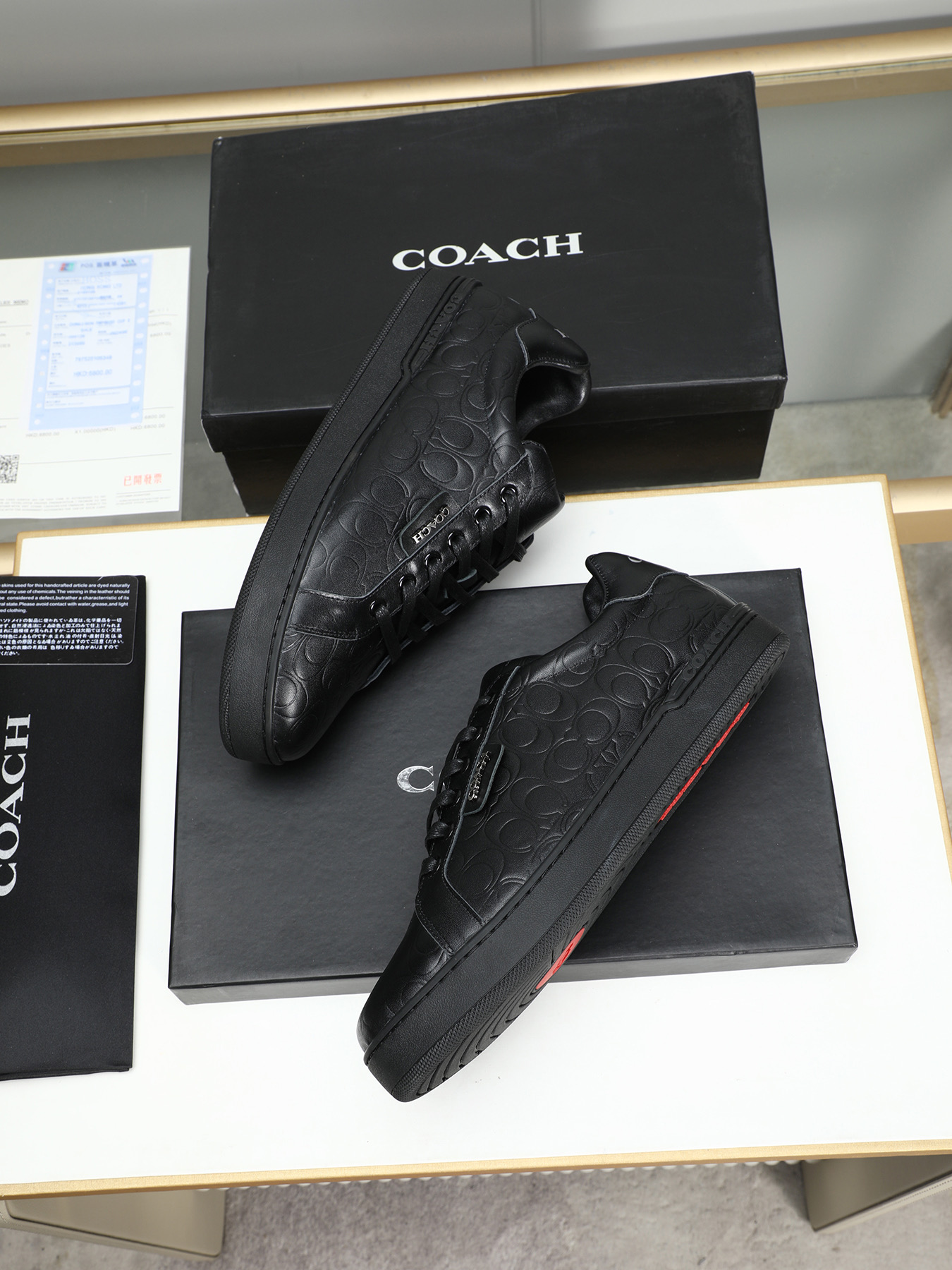 Coach Men's Leather Low Top Lace-Up Fashion Sneakers - Casual & Versatile 9 i1743526619090 8661 0 7