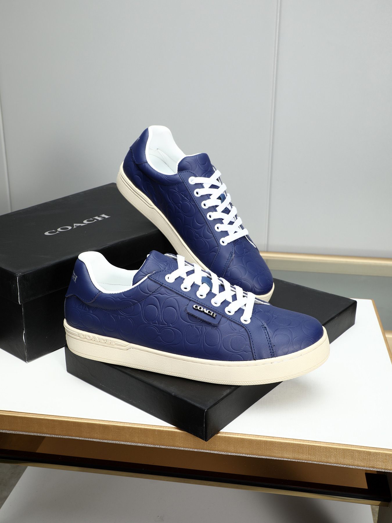 Coach Men's Low-Top Leather Sneaker, Lace-Up Fashionable All-Match Casual Shoes 5 i1743526632287 8533 0 3