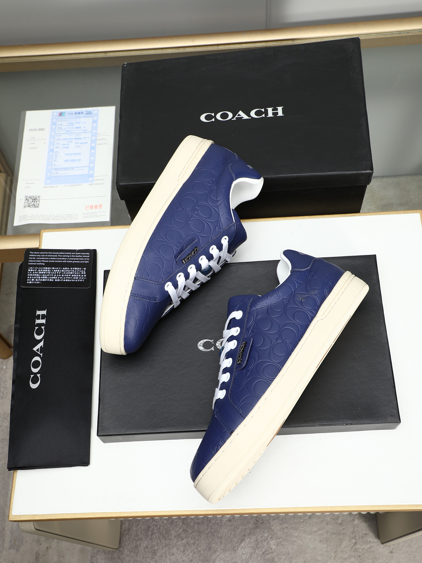 Coach Men's Low-Top Leather Sneaker, Lace-Up Fashionable All-Match Casual Shoes 9 i1743526632828 9357 0 7