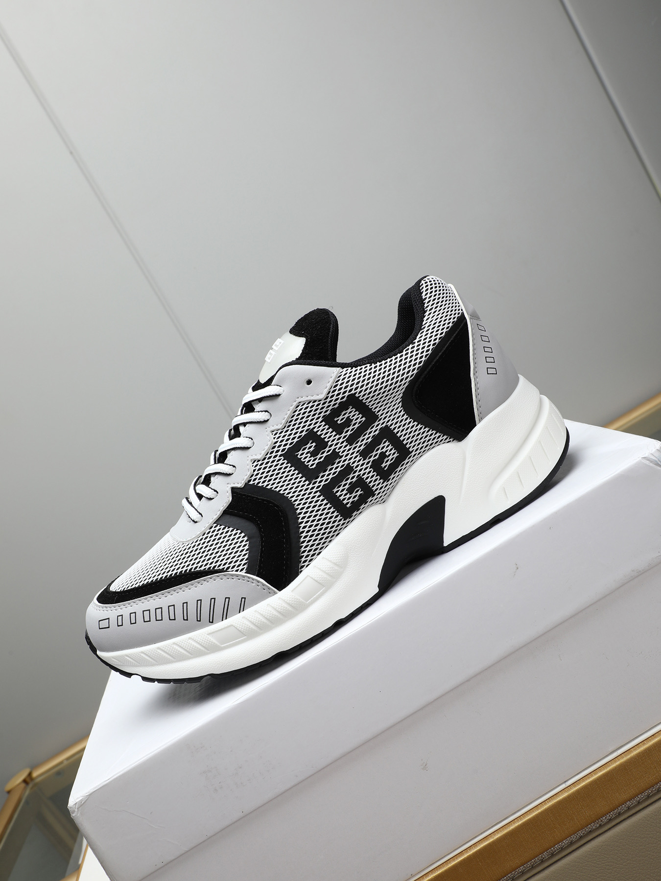 Givenchy Men's Giv 1 Runner Sneakers Calfskin and Breathable Mesh 7 i1744102748936 2120 0 5