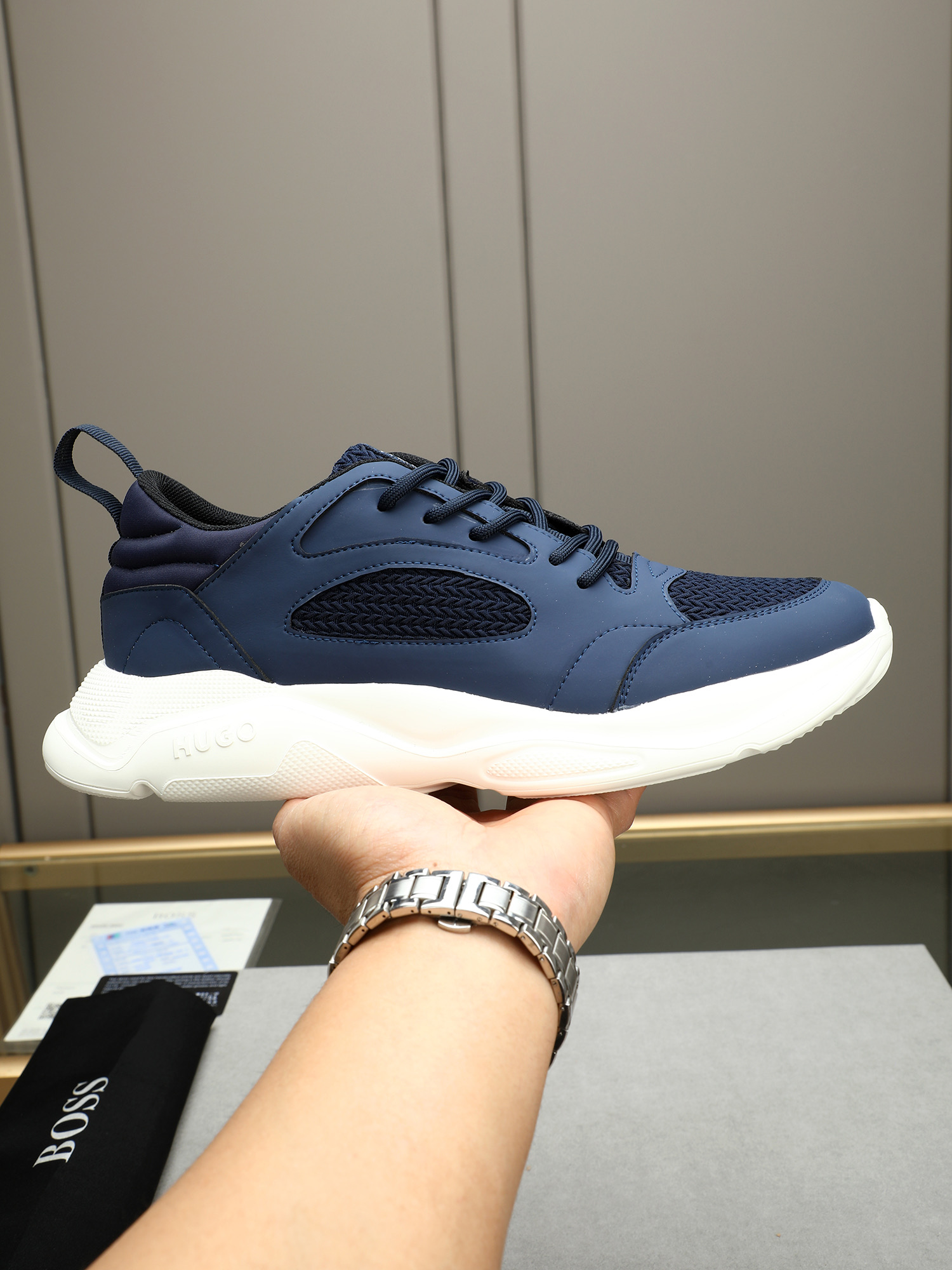 BOSS Men's Lightweight Running Shoes - Breathable, Comfortable, and Stylish 1 BOSS Men's Lightweight Running Shoes - Breathable, Comfortable, and Stylish