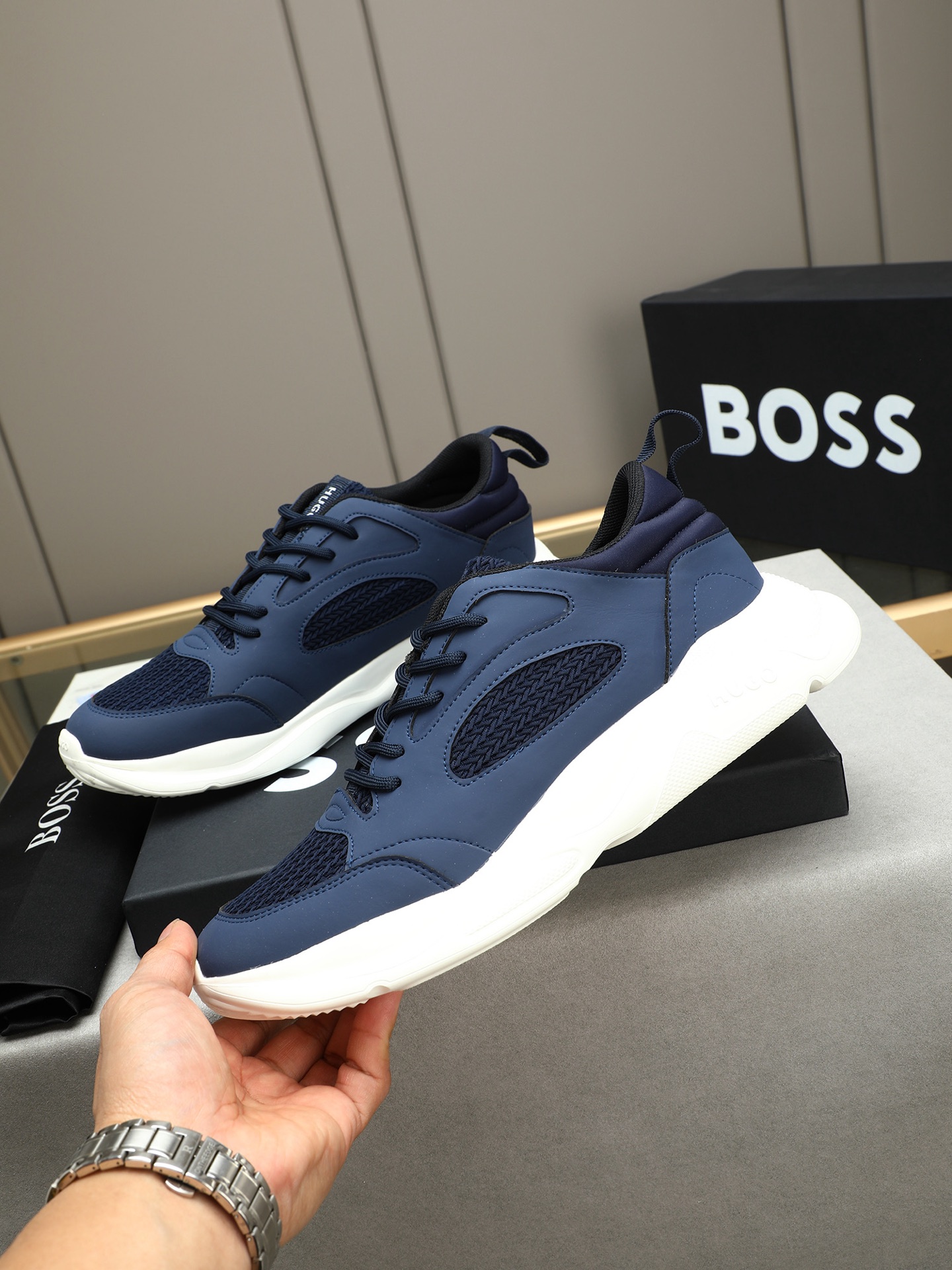 BOSS Men's Lightweight Running Shoes - Breathable, Comfortable, and Stylish 3 i1744795858381 2620 0 1