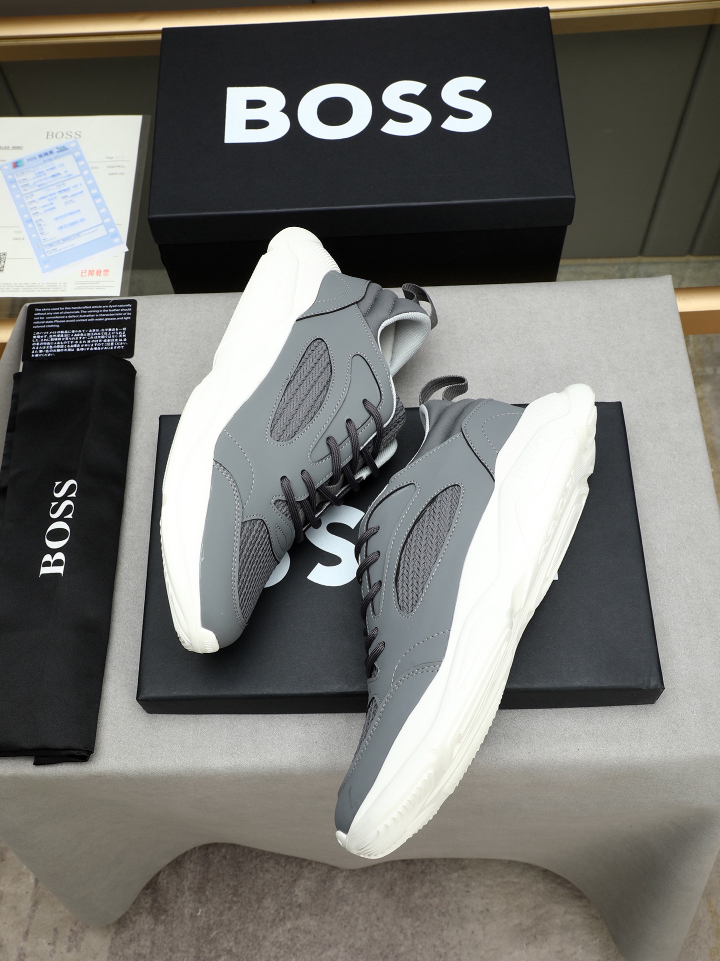 BOSS Men's Stylish & Comfortable Lace-Up Sneakers, Sizes 38-44 8 i1744795903703 8782 0 6