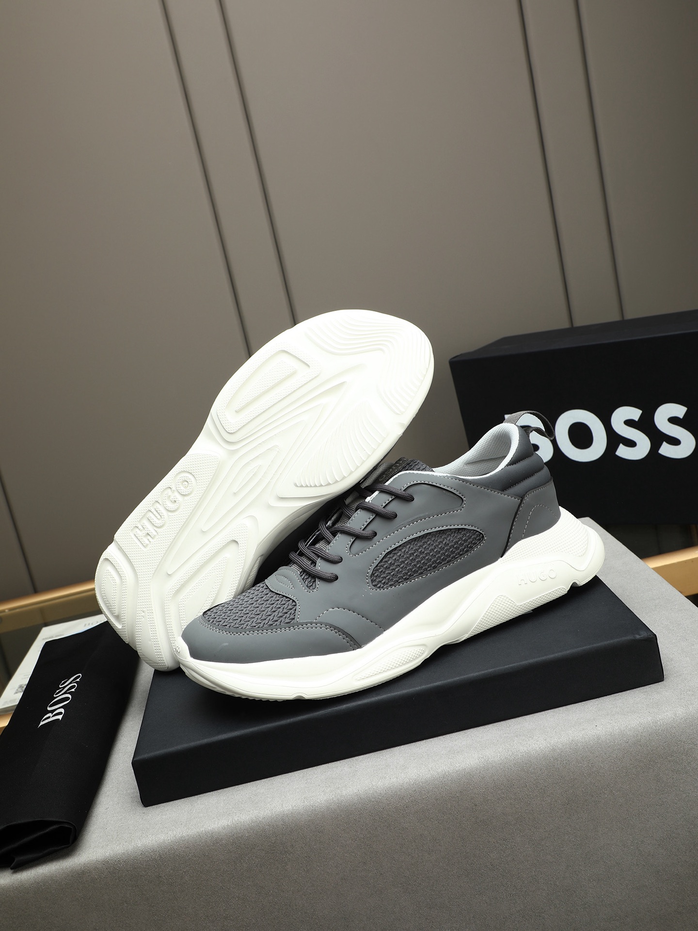 BOSS Men's Stylish & Comfortable Lace-Up Sneakers, Sizes 38-44 4 i1744795904756 7315 0 2