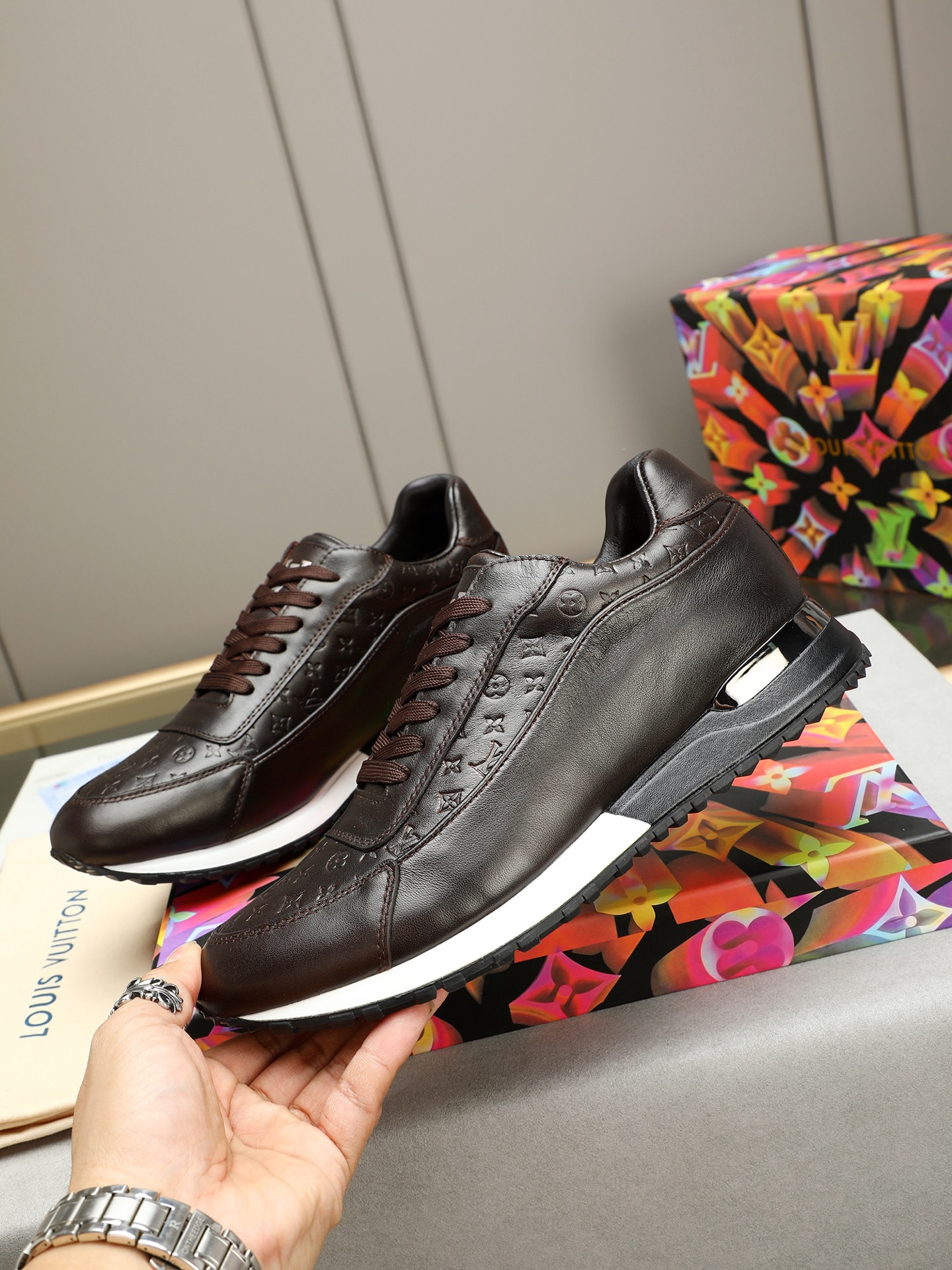 Louis Vuitton Leather Sneakers, Designer Luxury Casual Shoes Size 38-44 3 i1744796408754 1801 0 1