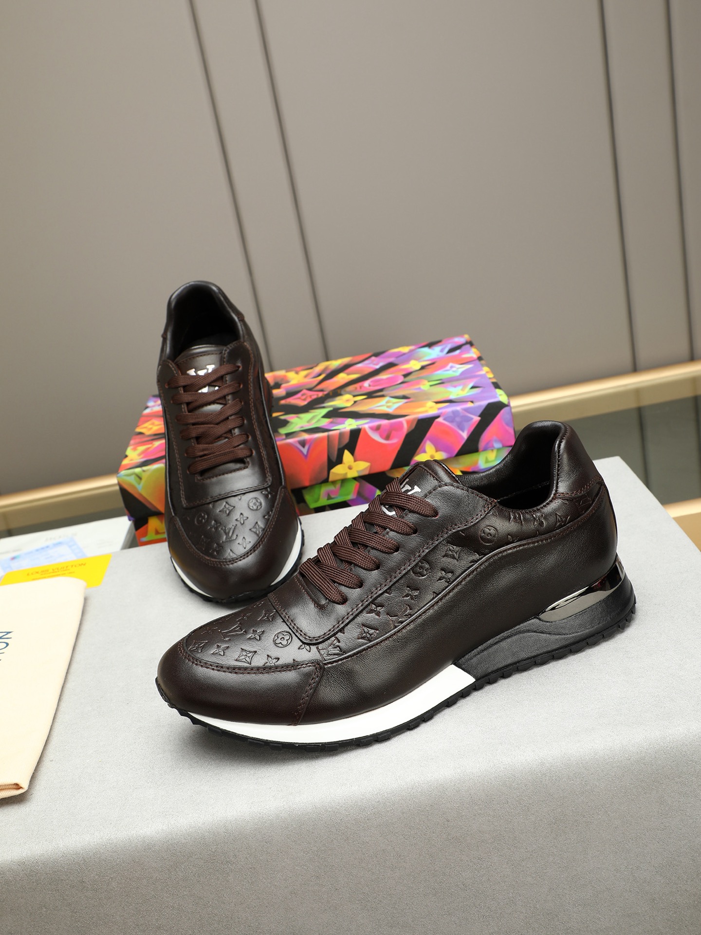 Louis Vuitton Leather Sneakers, Designer Luxury Casual Shoes Size 38-44 8 i1744796408760 8204 0 6