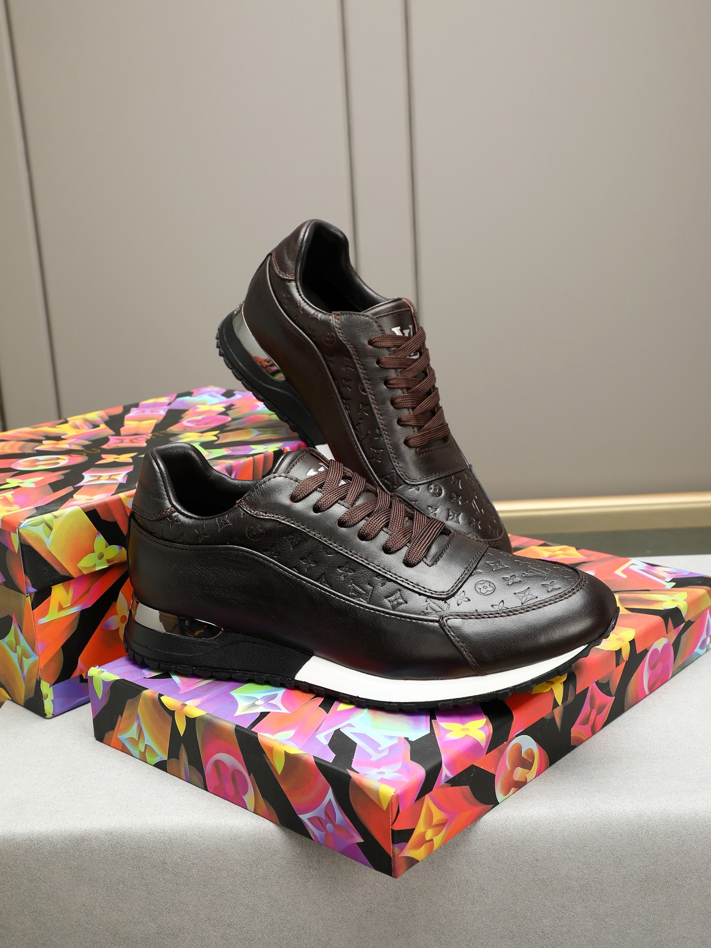 Louis Vuitton Leather Sneakers, Designer Luxury Casual Shoes Size 38-44 5 i1744796408799 7425 0 3