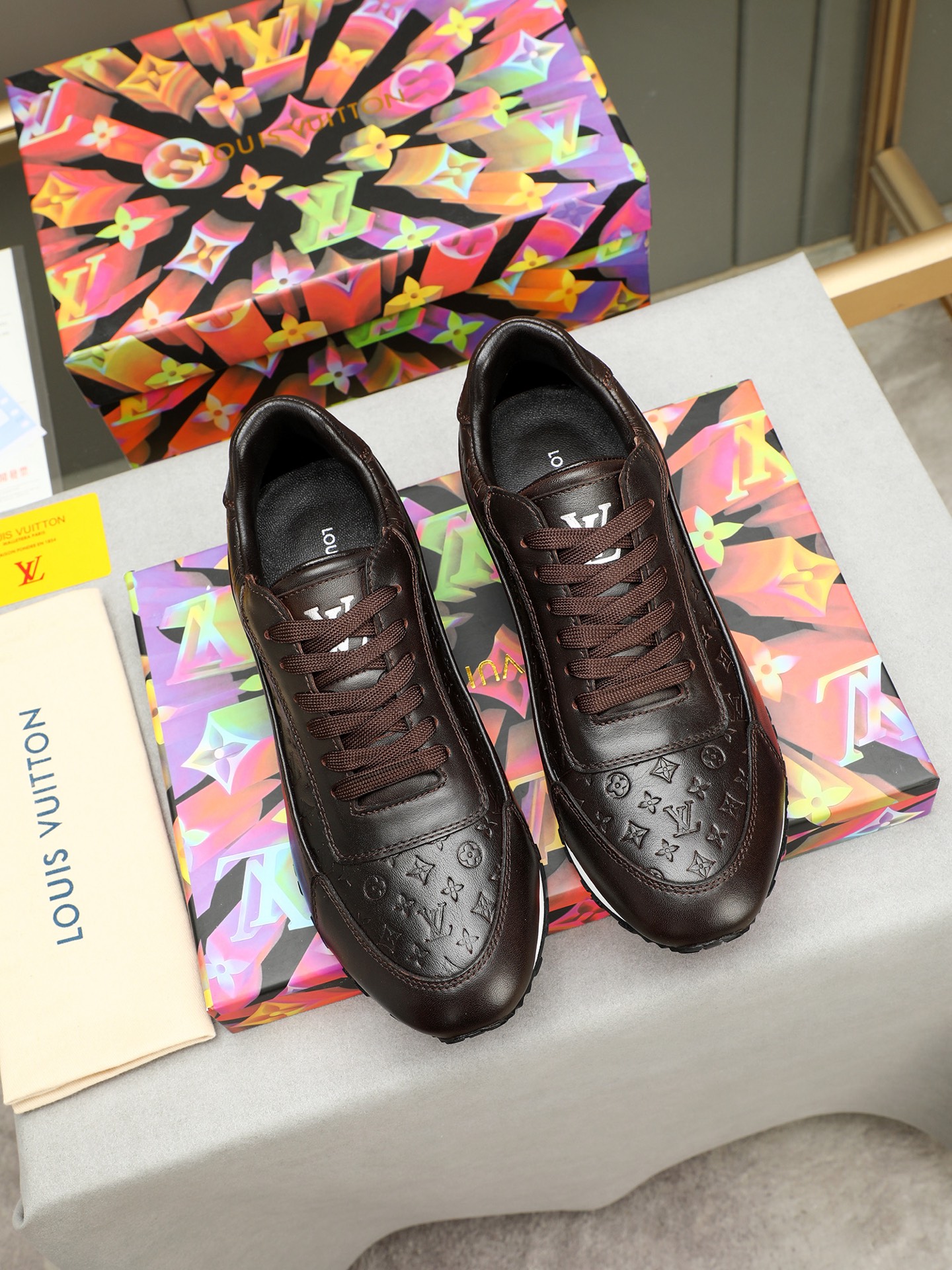 Louis Vuitton Leather Sneakers, Designer Luxury Casual Shoes Size 38-44 10 i1744796408806 345 0 8