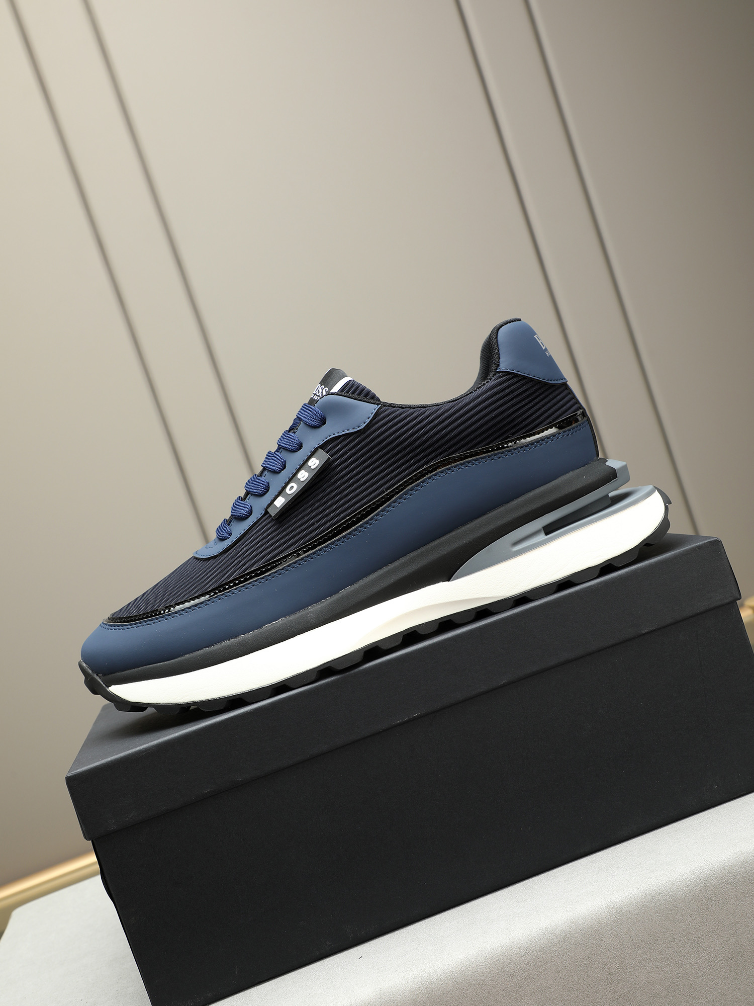 BOSS Men's Stylish Leather Sneakers - Comfortable and Breathable 7 i1745312467794 5917 0 5