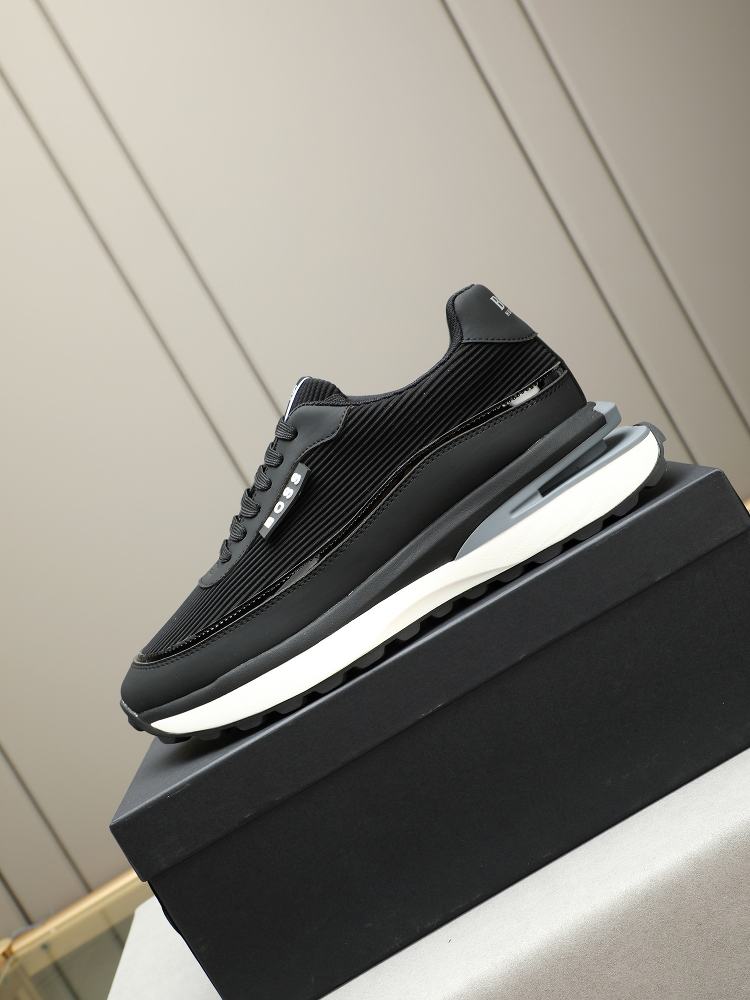 BOSS Men's Leather Sneakers - Comfortable, Stylish, and Versatile black Shoes 7 i1745312480754 7329 0 5
